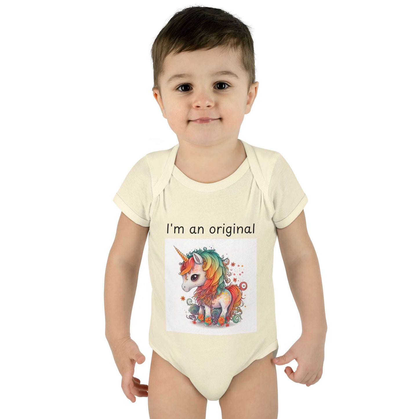 Infant/Toddler Bodysuit - "I'm An Original" Unicorn Design