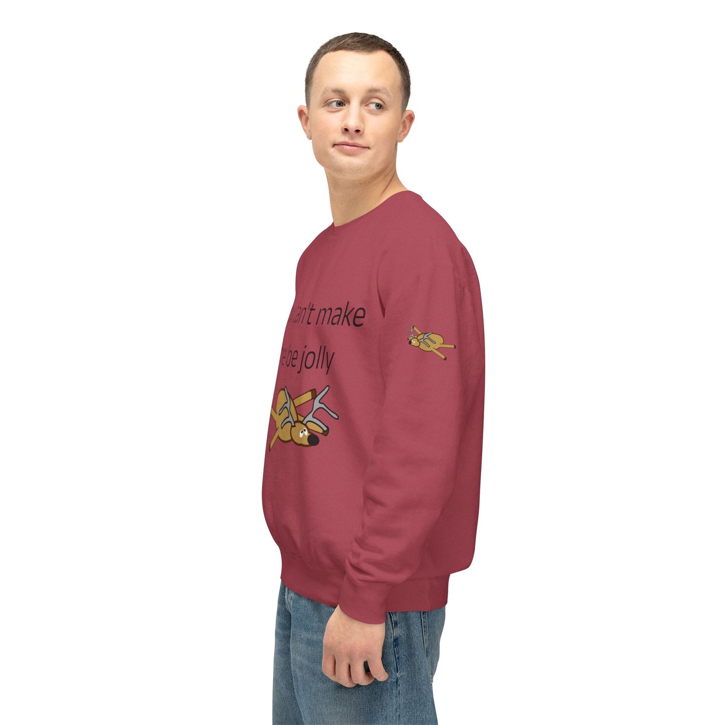 Weihnachtspullover – „Du kannst mich nicht zum Fröhlichsein zwingen“