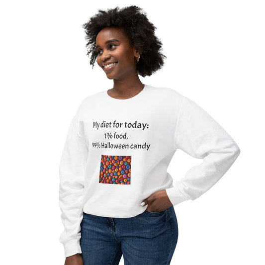 Halloween Lightweight Sweatshirt - Candy Lover Design
