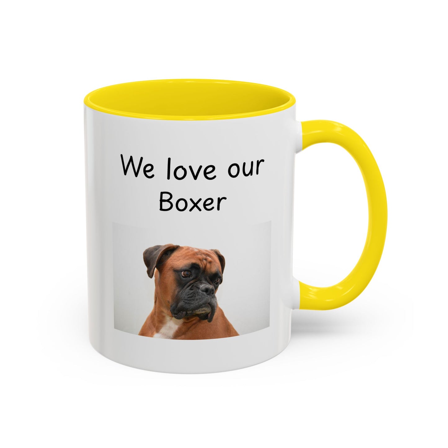 Ceramic Mug - "We Love Our Boxer"