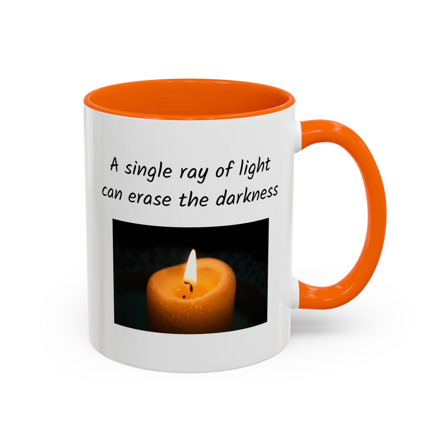 Ceramic Mug -  A Single Ray Of Light Inspirational Quote