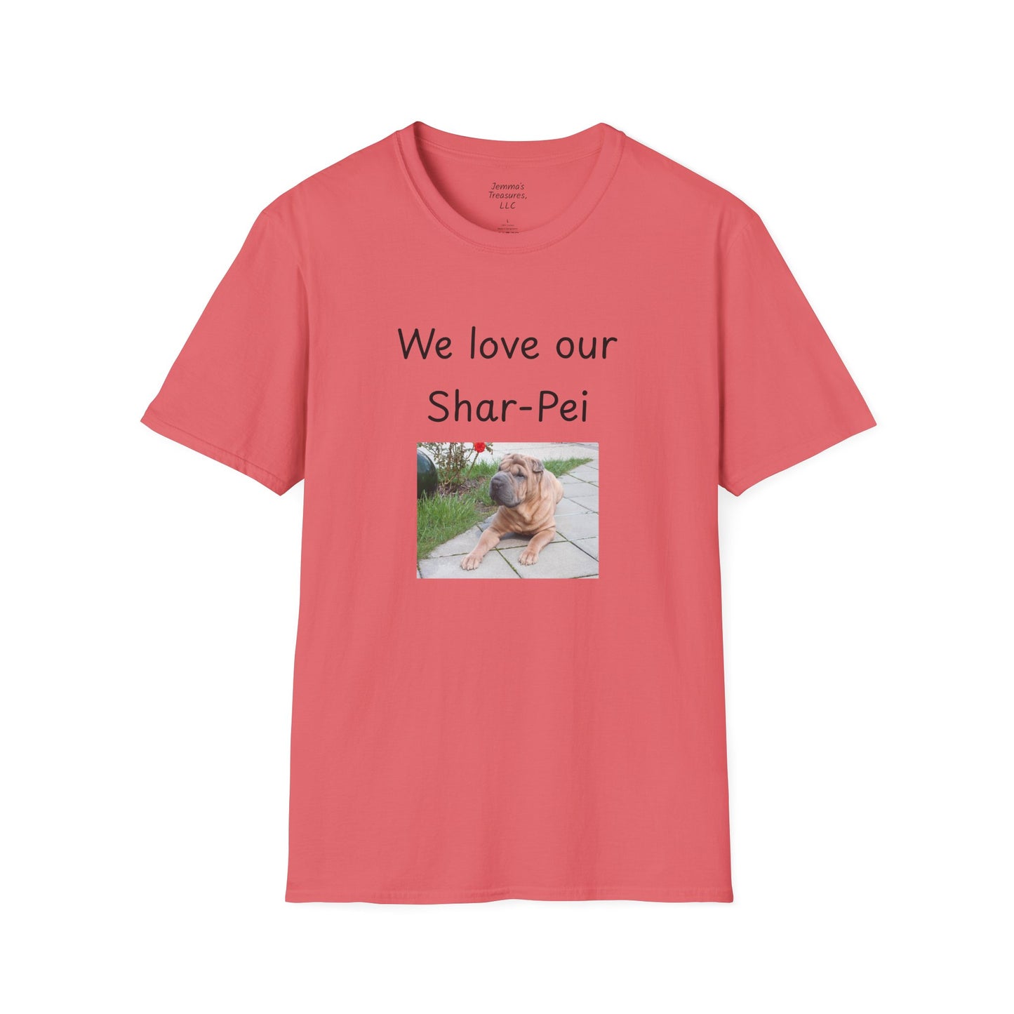 Unisex T-hemp - "Ons is lief vir ons Shar-Pei" - Honde-eienaar T-hemp