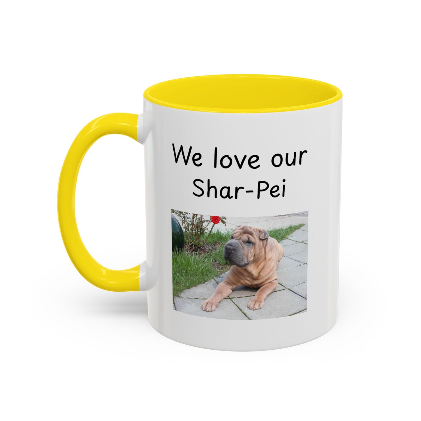Keramiekbeker - "Ons is mal oor ons Shar-Pei"