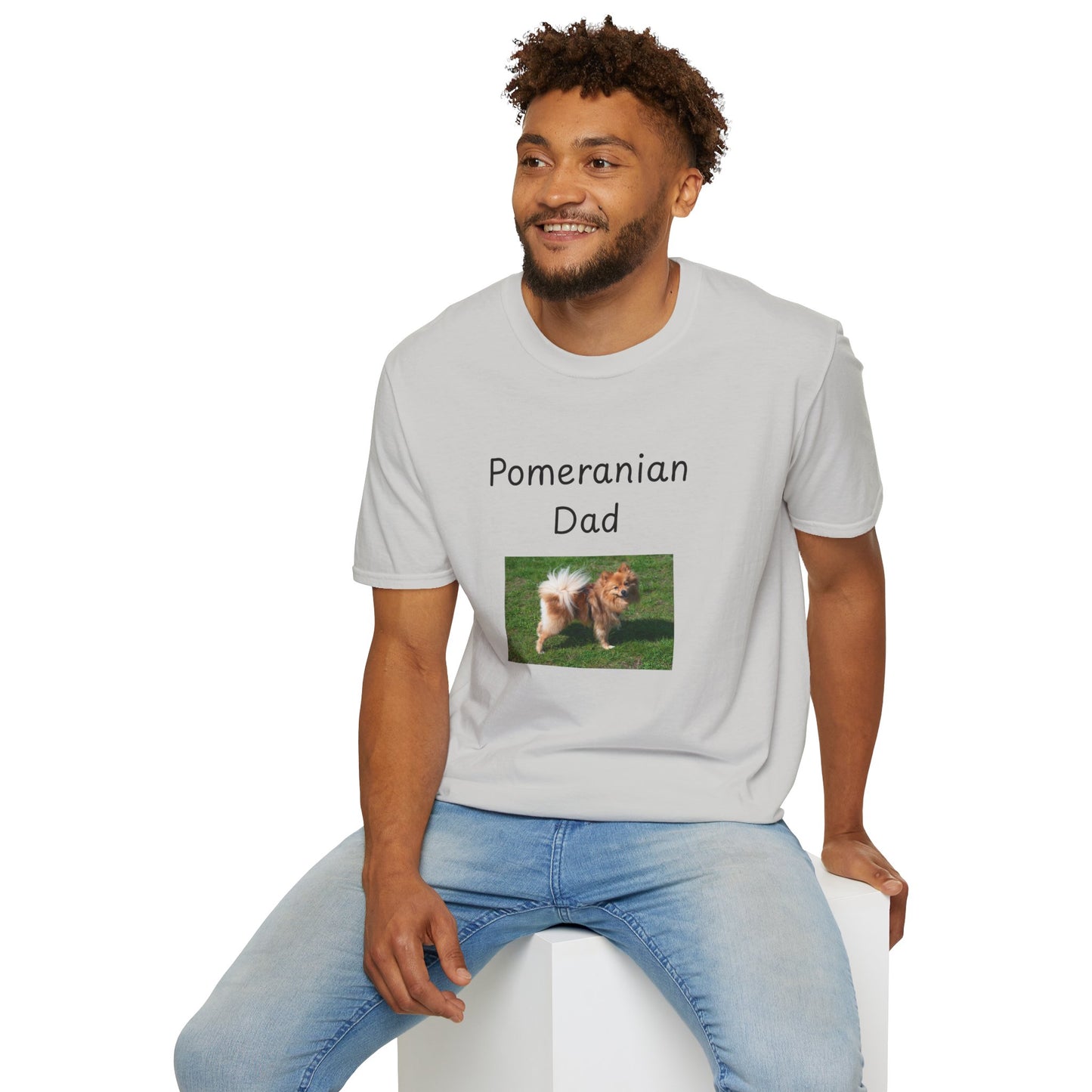 Unisex T-Shirt - "Pomeranian Dad" - Dog Owner Tee