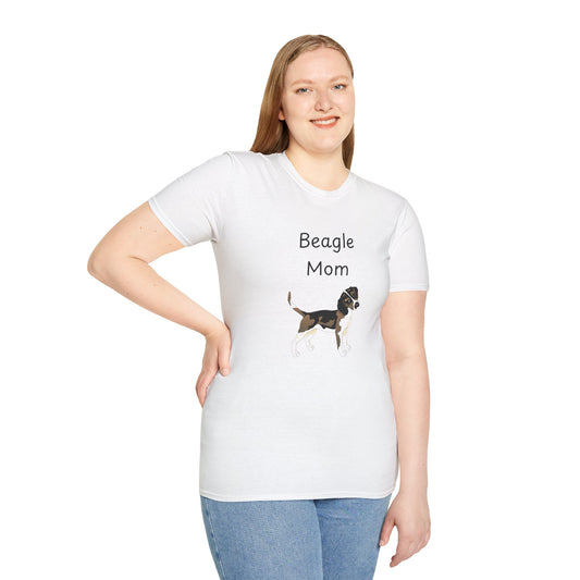 Unisex T-Shirt - "Beagle Mom" - Hundebesitzer T-Shirt