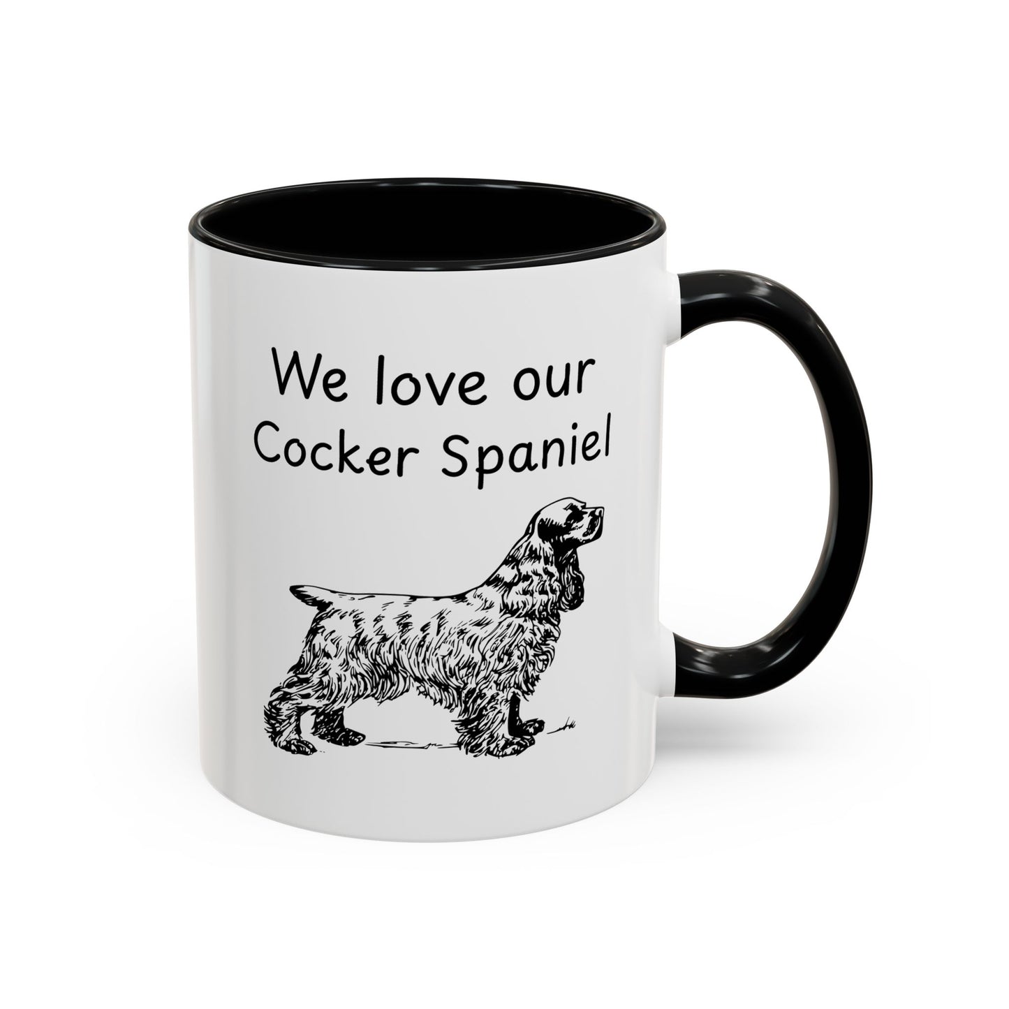 Ceramic Mug - "We Love Our Cocker Spaniel"