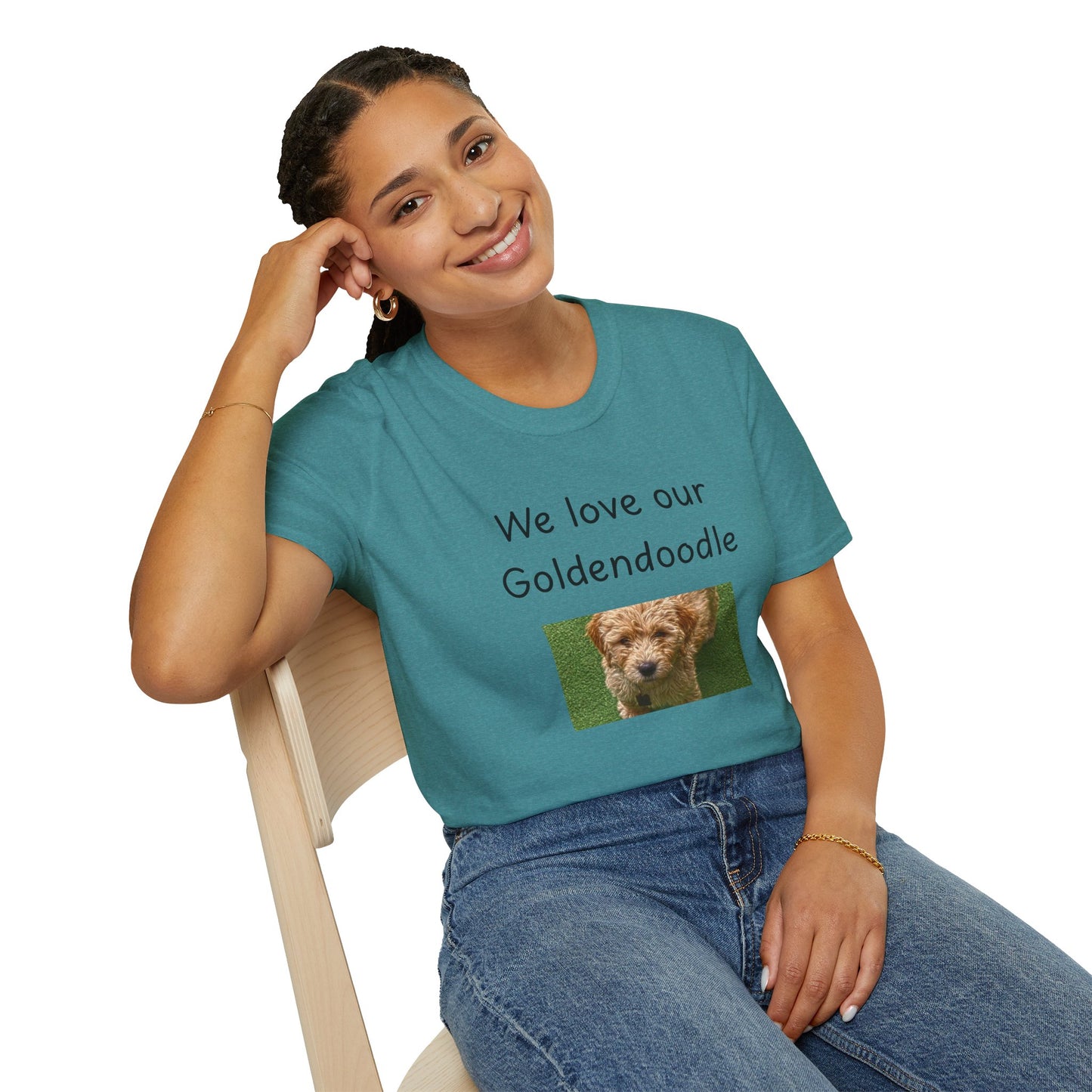 Unisex T-Shirt - "We Love Our Goldendoodle" - Dog Owner Tee