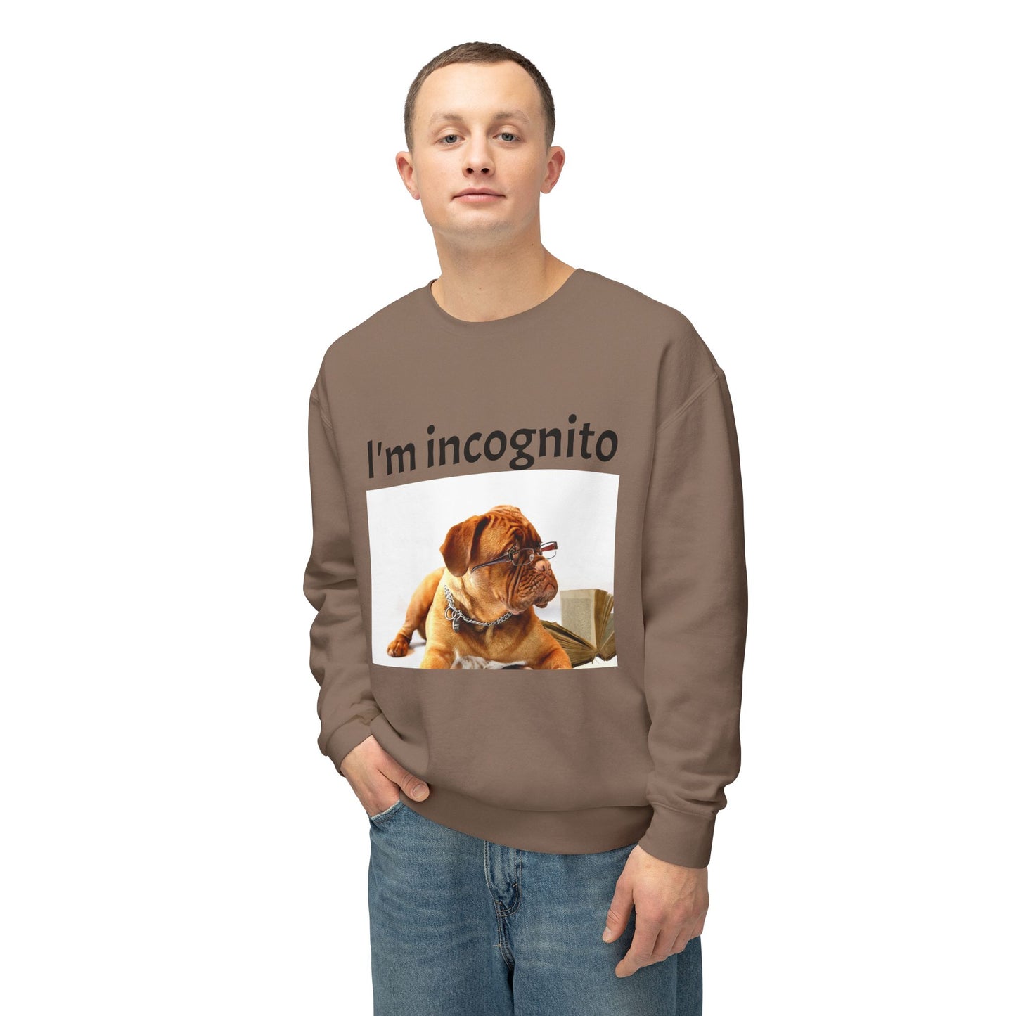Unisex Lightweight Sweatshirt - "I'm Incognito"
