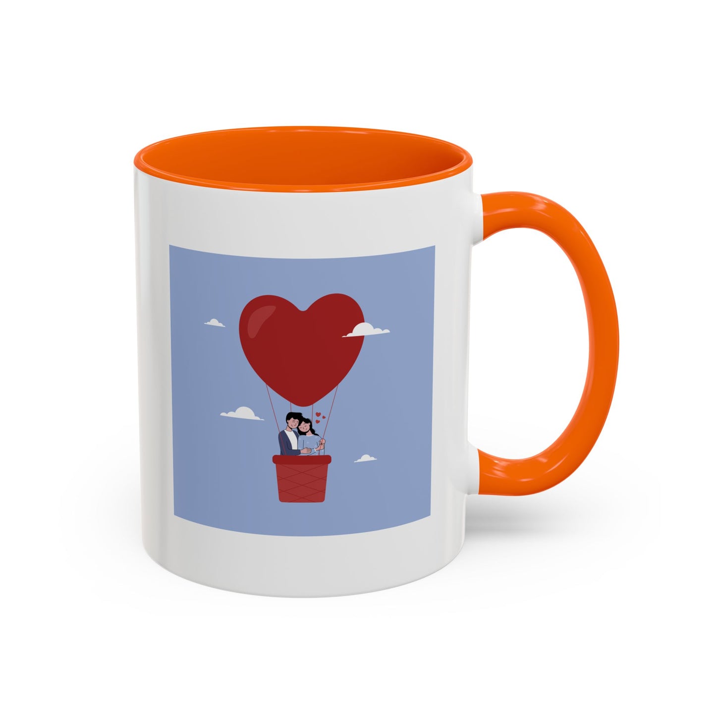 Hot Air Balloon Couple 'Show Your Love' Coffee Mug