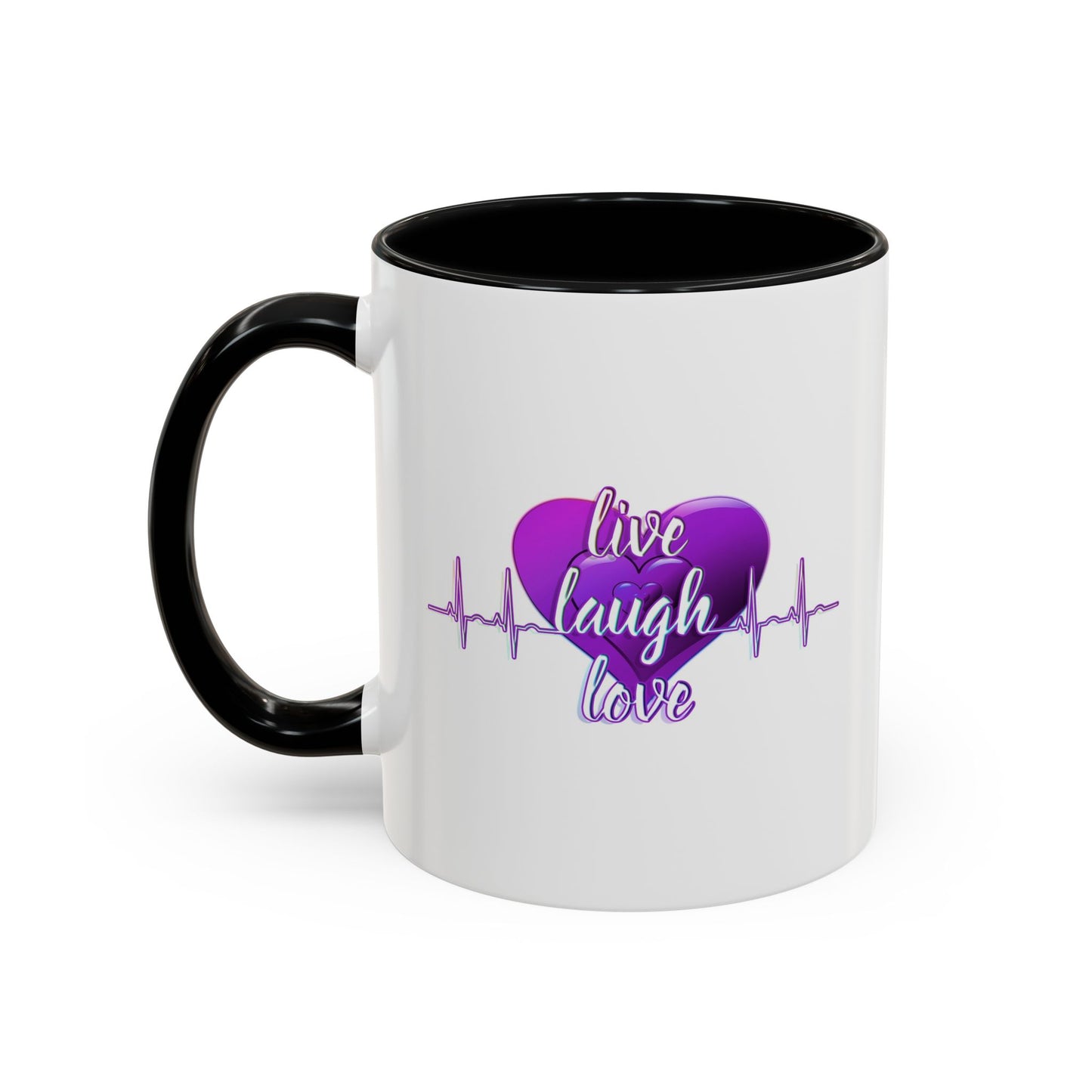 Inspirational Mug - "Live, Laugh, Love" Quote Design