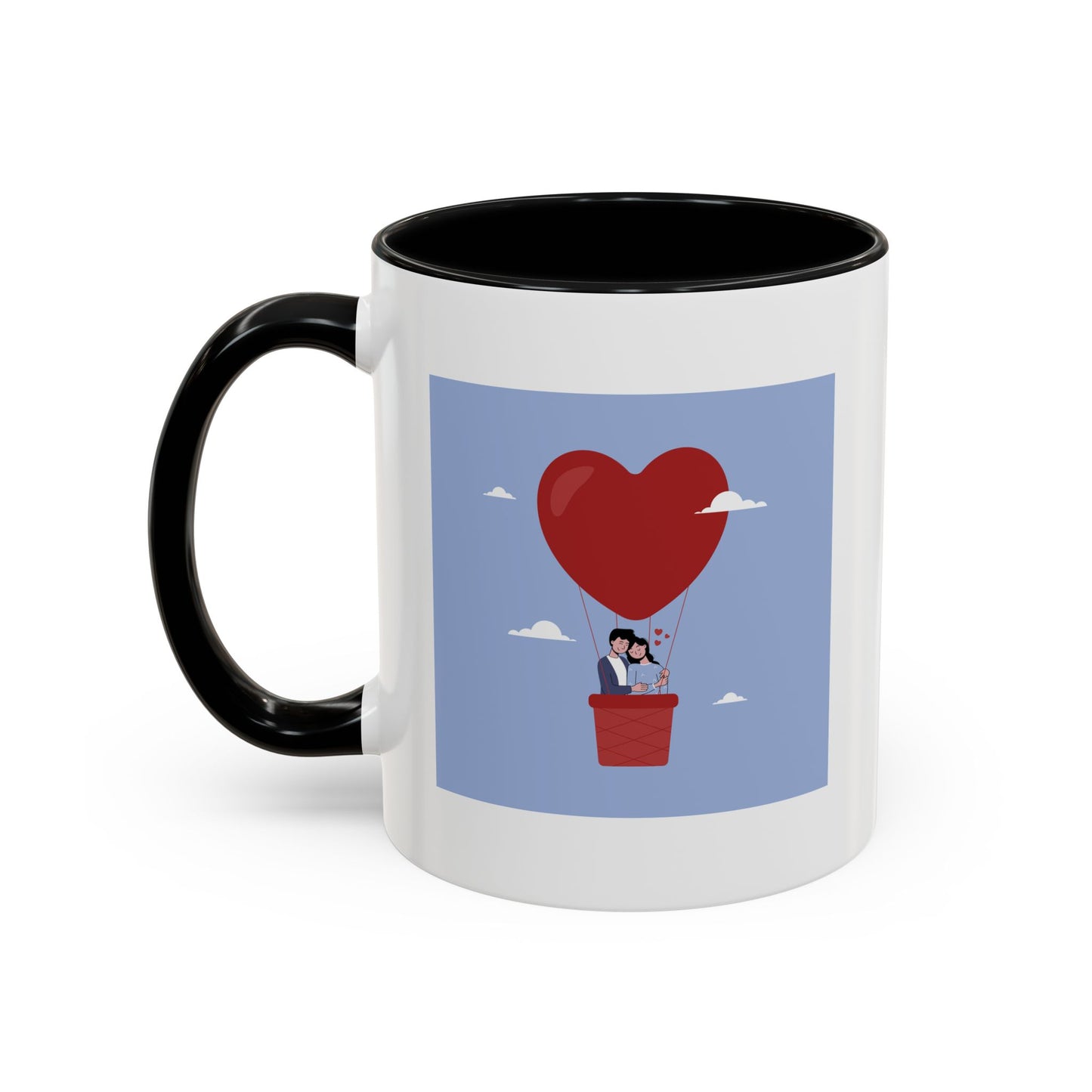 Hot Air Balloon Couple 'Show Your Love' Coffee Mug