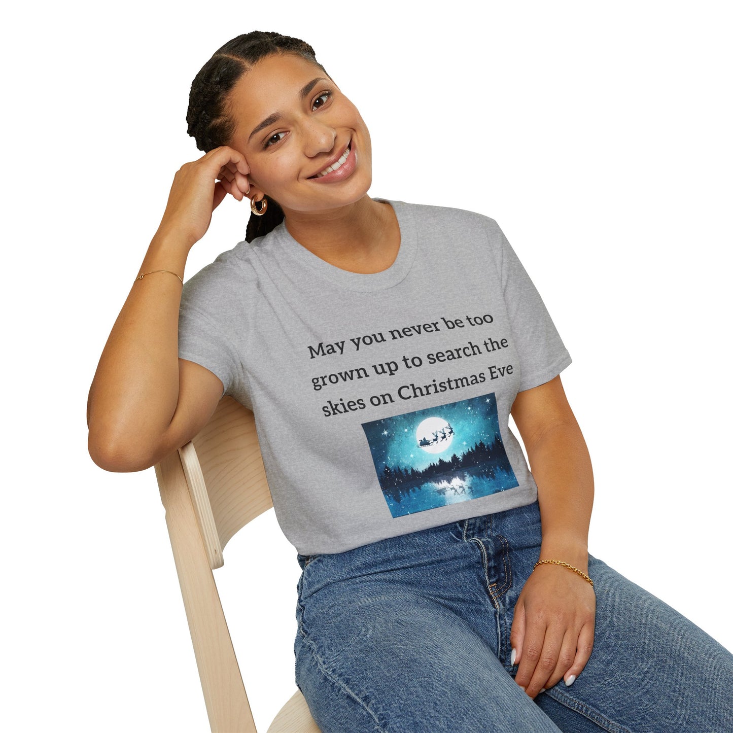 Holiday T-Shirt - Search The Skies Christmas Eve Quote