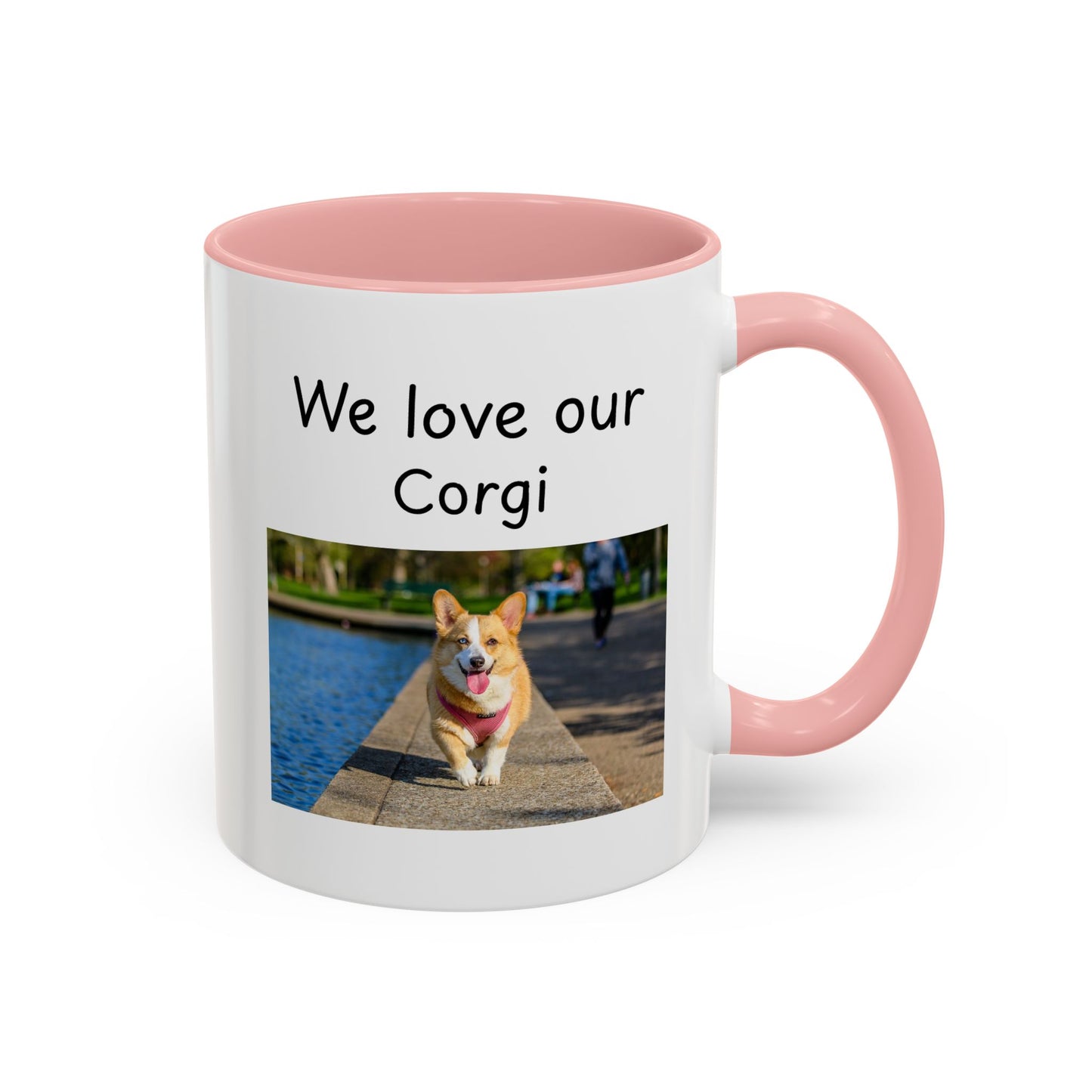 Ceramic Mug - "We Love Our Corgi"