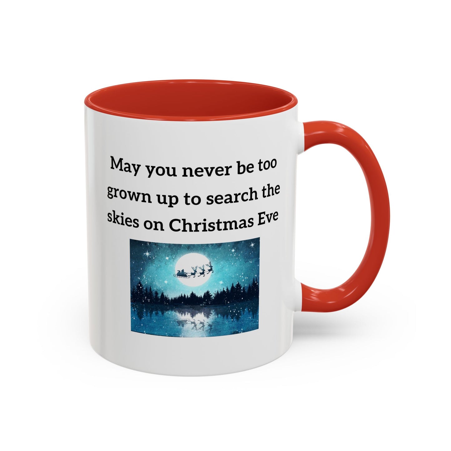 Weihnachtstasse – Zitat zum Thema „Suche den Himmel“ am Heiligabend