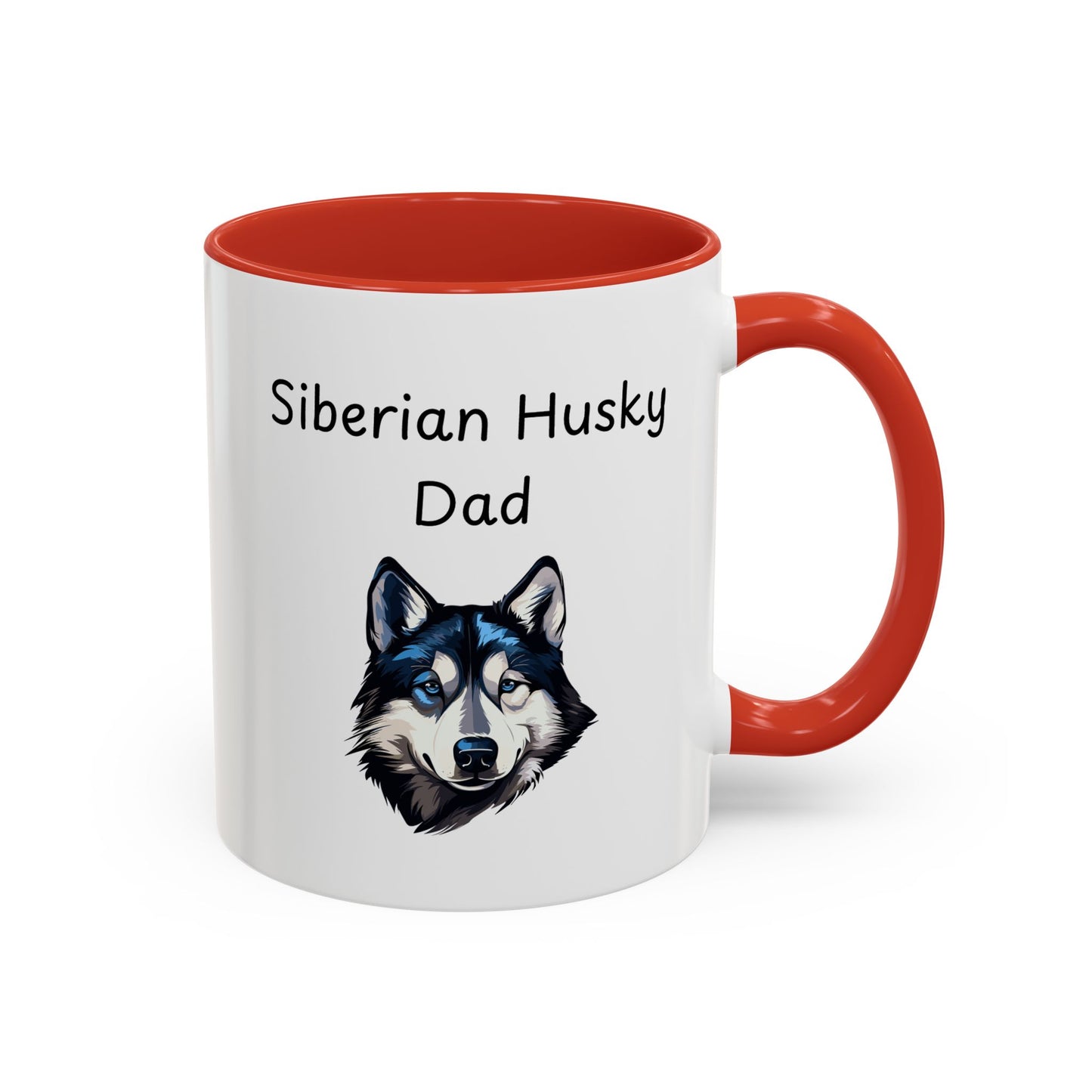 Ceramic Mug - "Siberian Husky Dad"