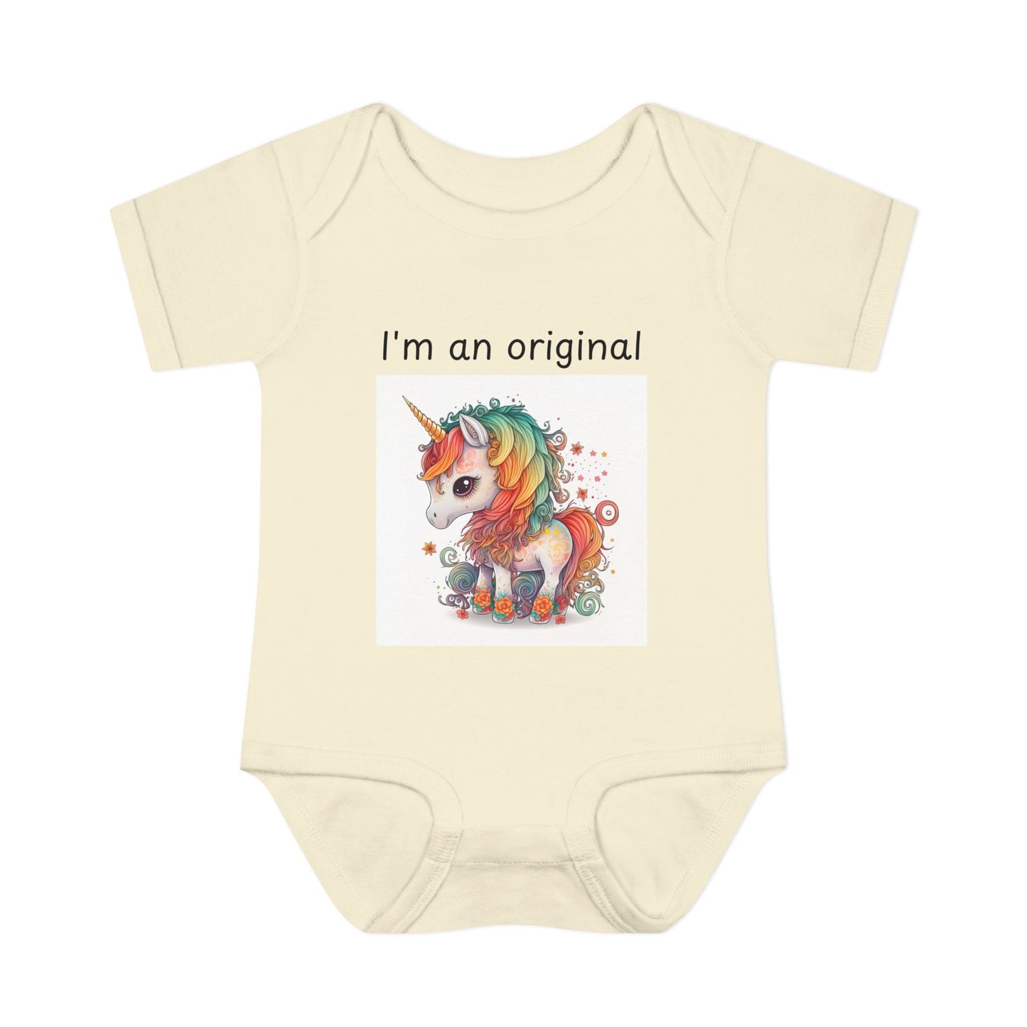 Infant/Toddler Bodysuit - "I'm An Original" Unicorn Design