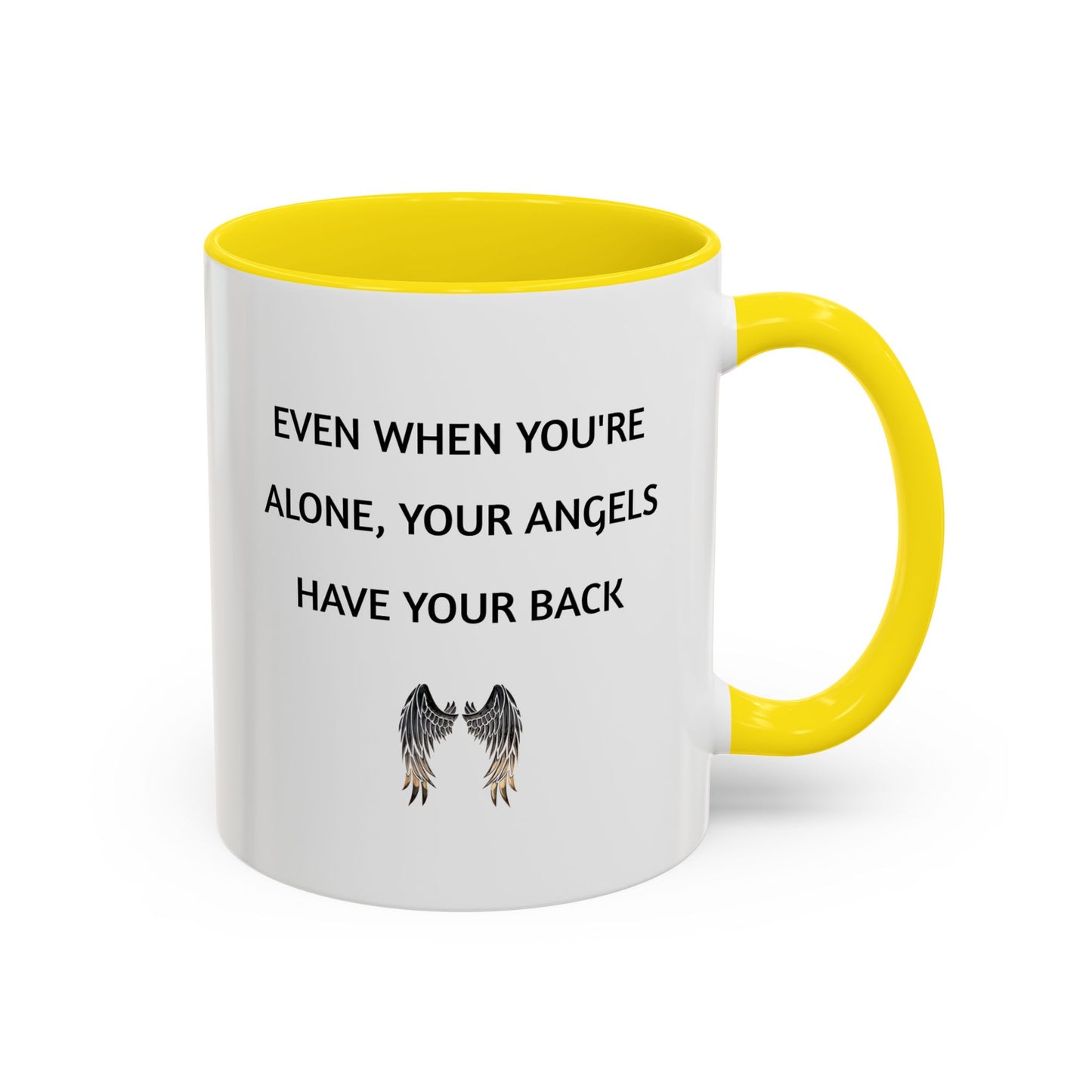 Engel-Unterstützungsbecher – „Auch wenn du allein bist, stehen deine Engel hinter dir“