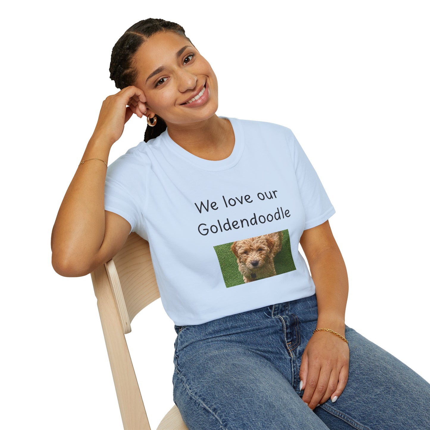 Unisex T-Shirt - "We Love Our Goldendoodle" - Dog Owner Tee