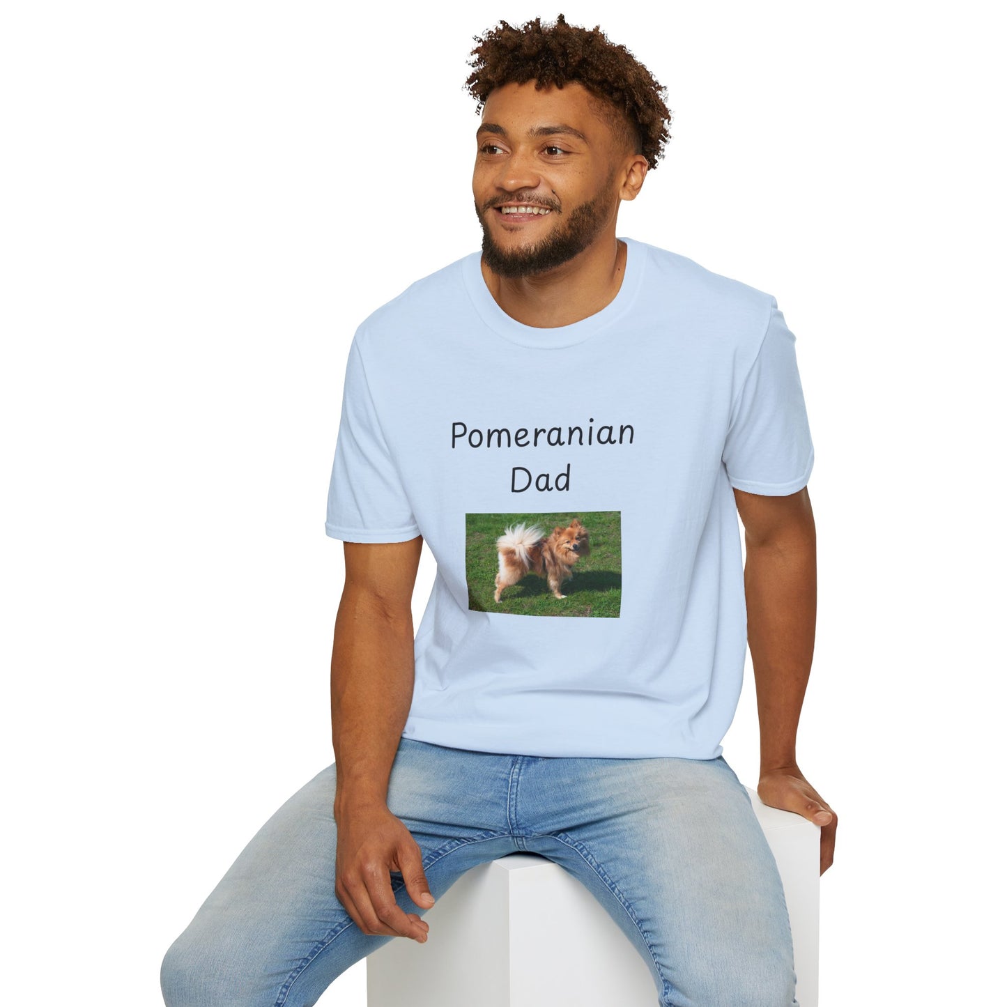 Unisex T-Shirt - "Pomeranian Dad" - Dog Owner Tee