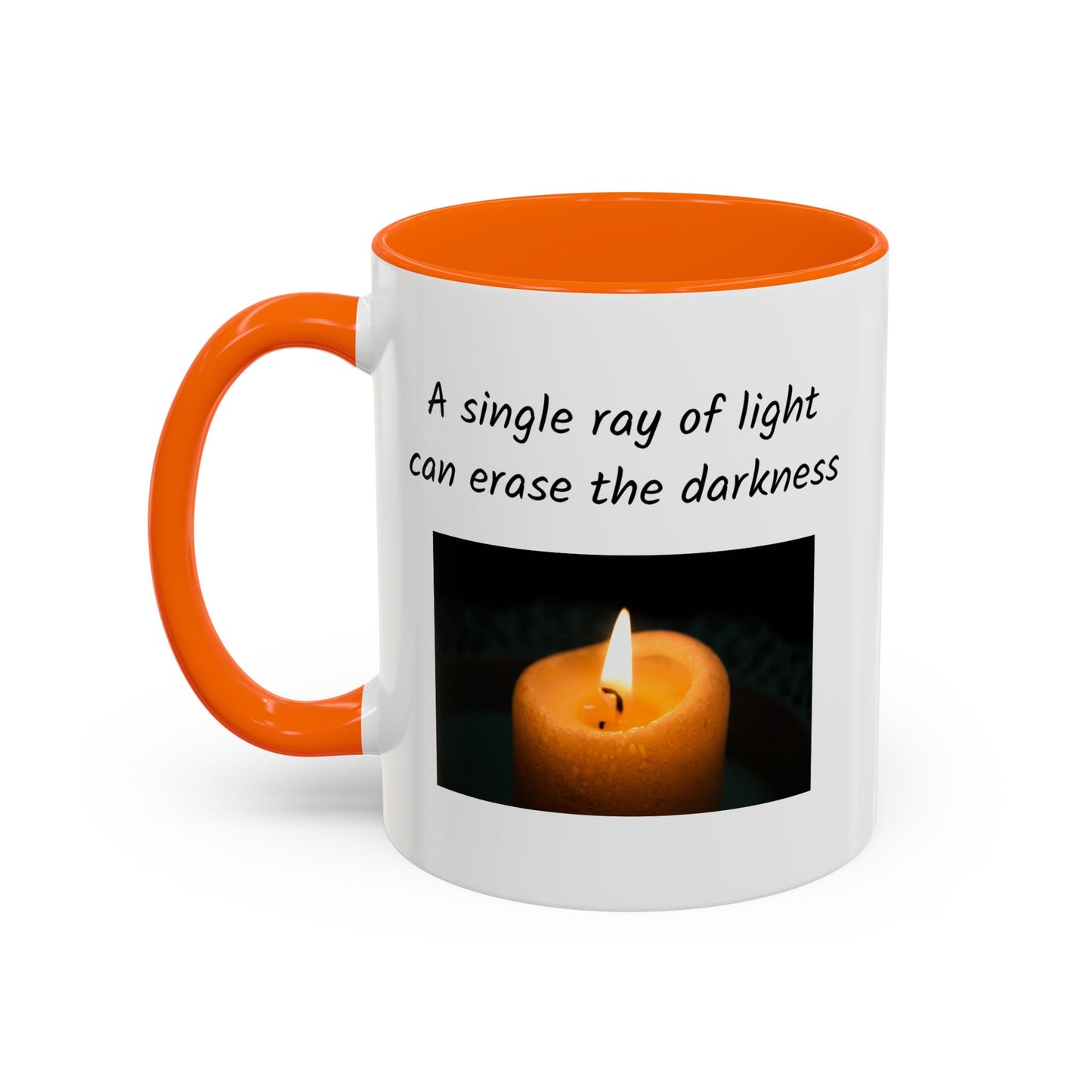 Ceramic Mug -  A Single Ray Of Light Inspirational Quote