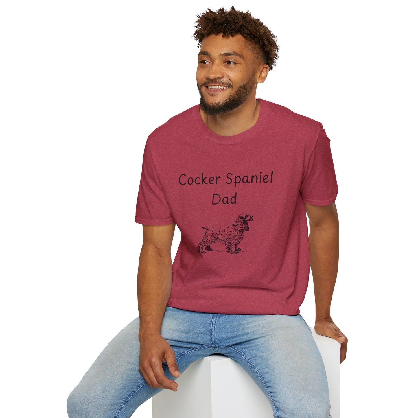 Unisex T-Shirt - "Cocker Spaniel Dad" - Dog Owner Tee