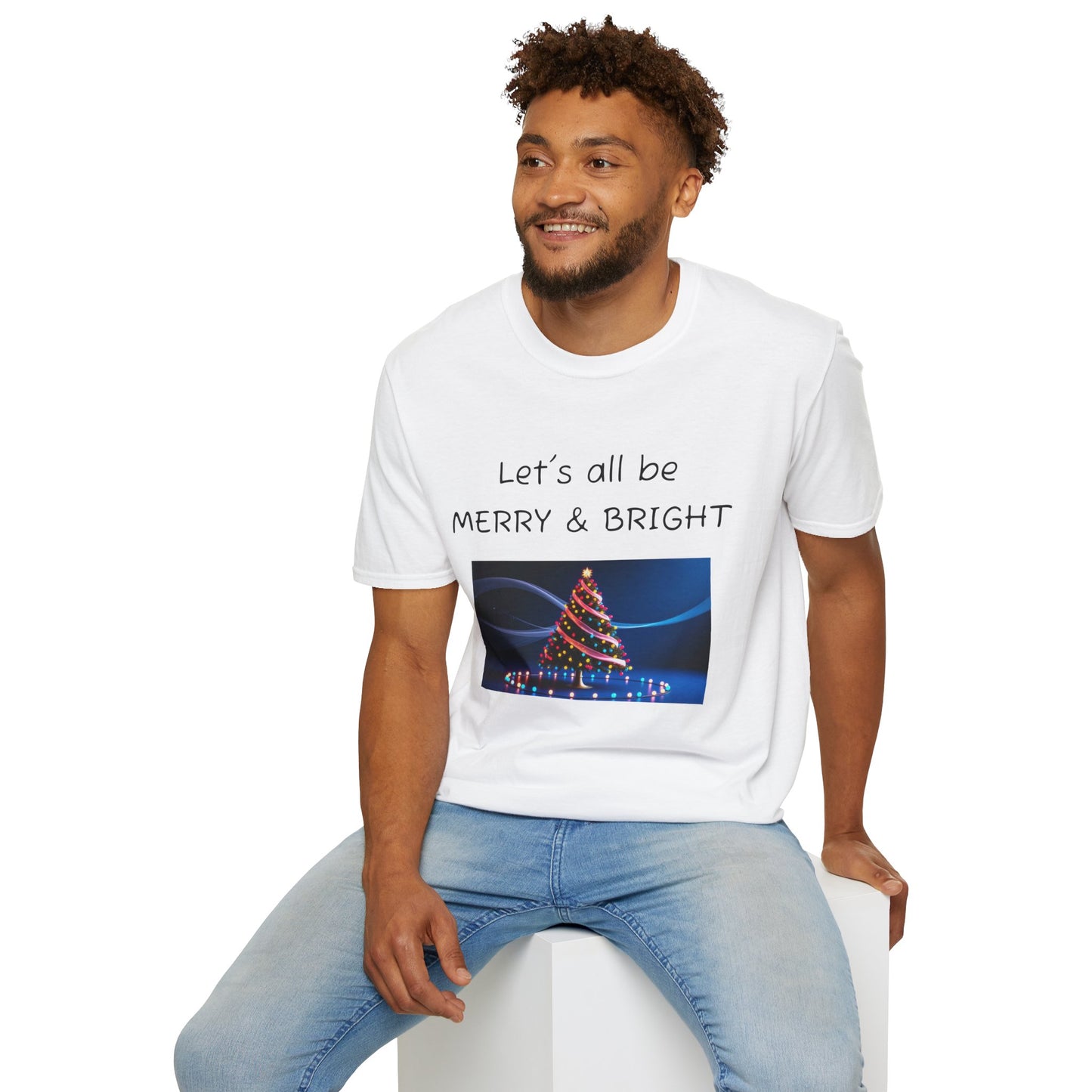 Christmas Tee - "Let's All Be MERRY & BRIGHT"