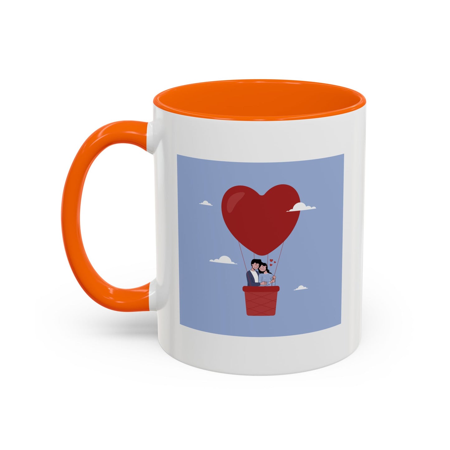 Hot Air Balloon Couple 'Show Your Love' Coffee Mug