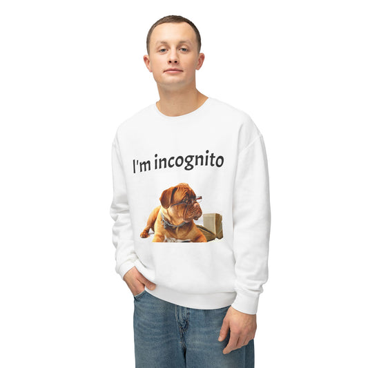 Unisex Lightweight Sweatshirt - "I'm Incognito"