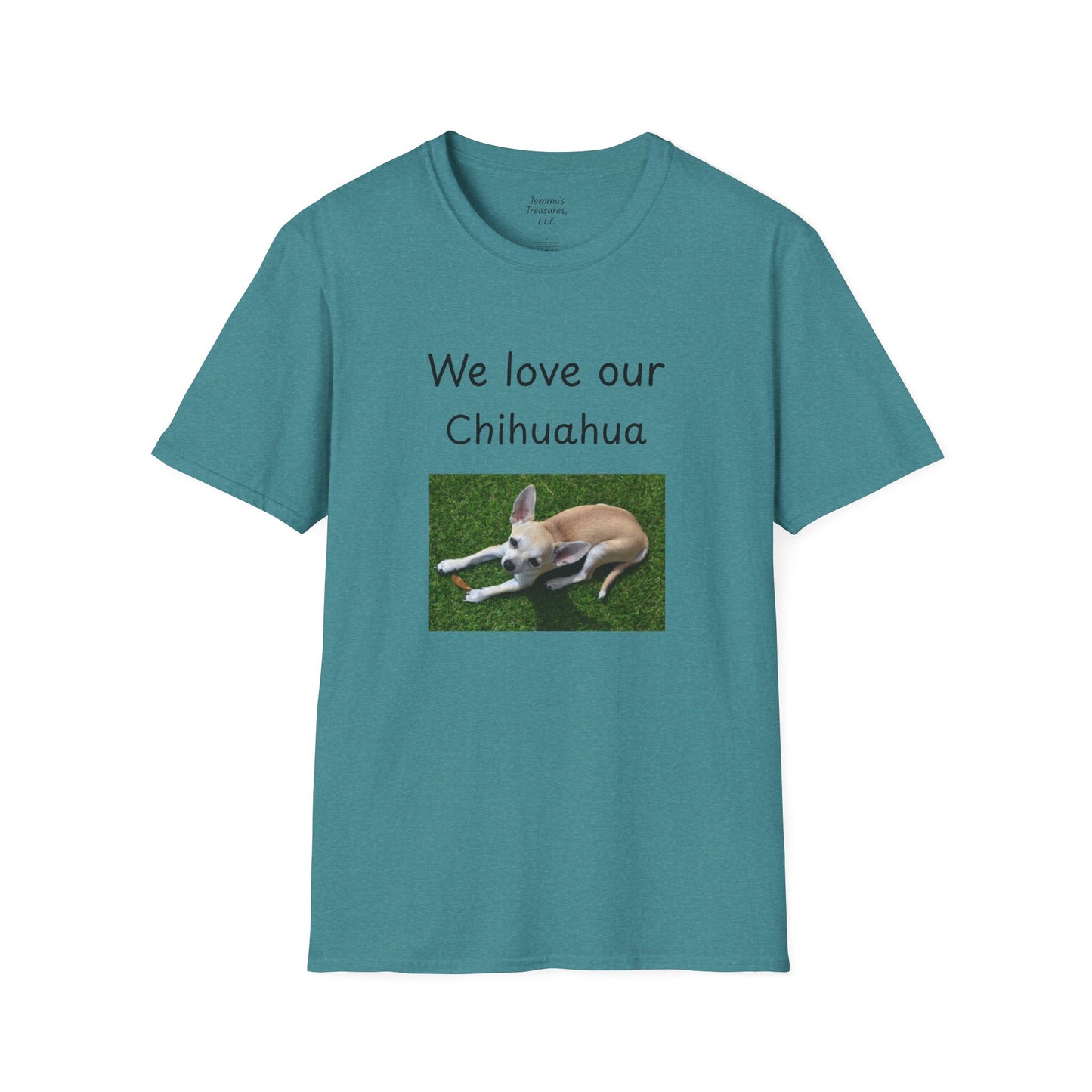 Unisex T-Shirt - "Wir lieben unseren Chihuahua" - Hundebesitzer T-Shirt