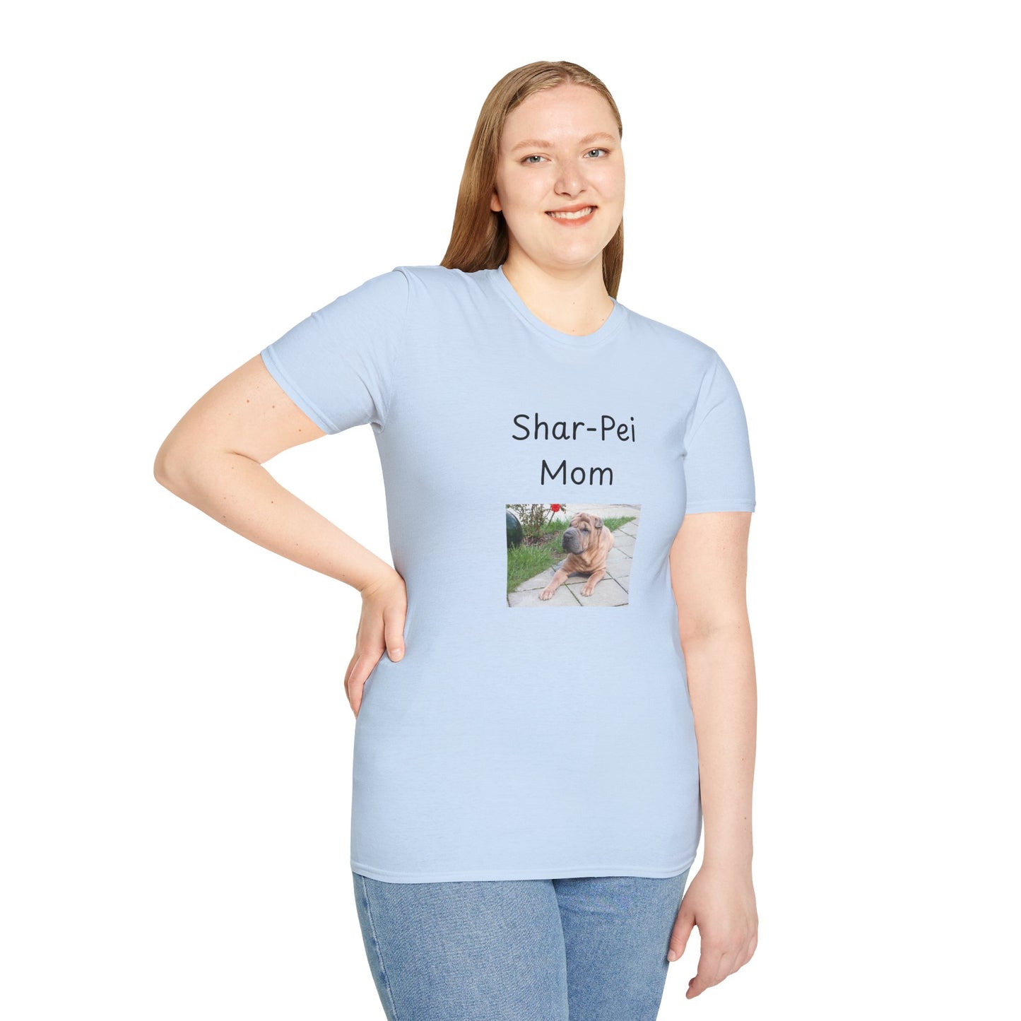 Unisex T-Shirt - "Shar-Pei Mom" - Dog Owner Tee