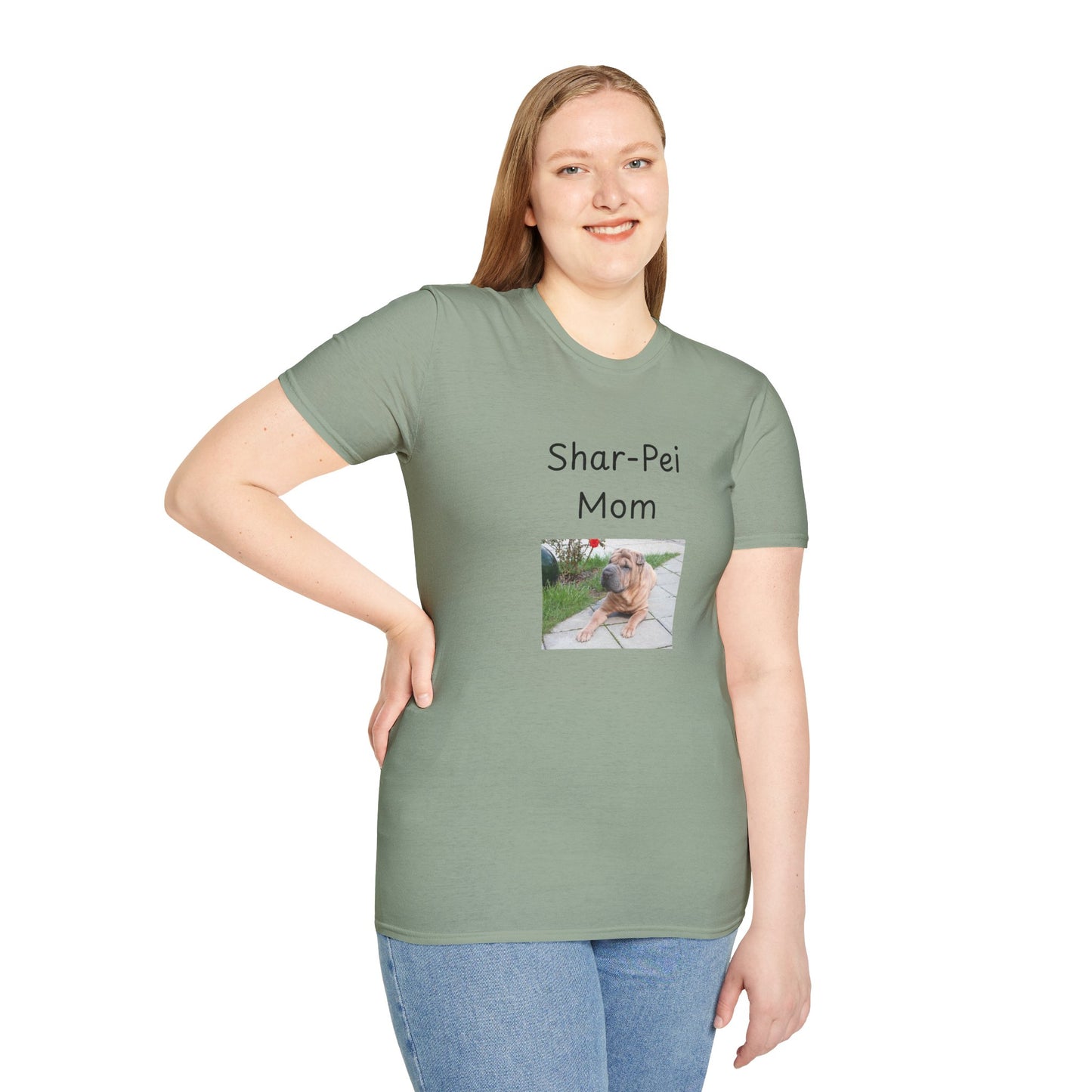 Unisex T-Shirt - "Shar-Pei Mom" - Dog Owner Tee