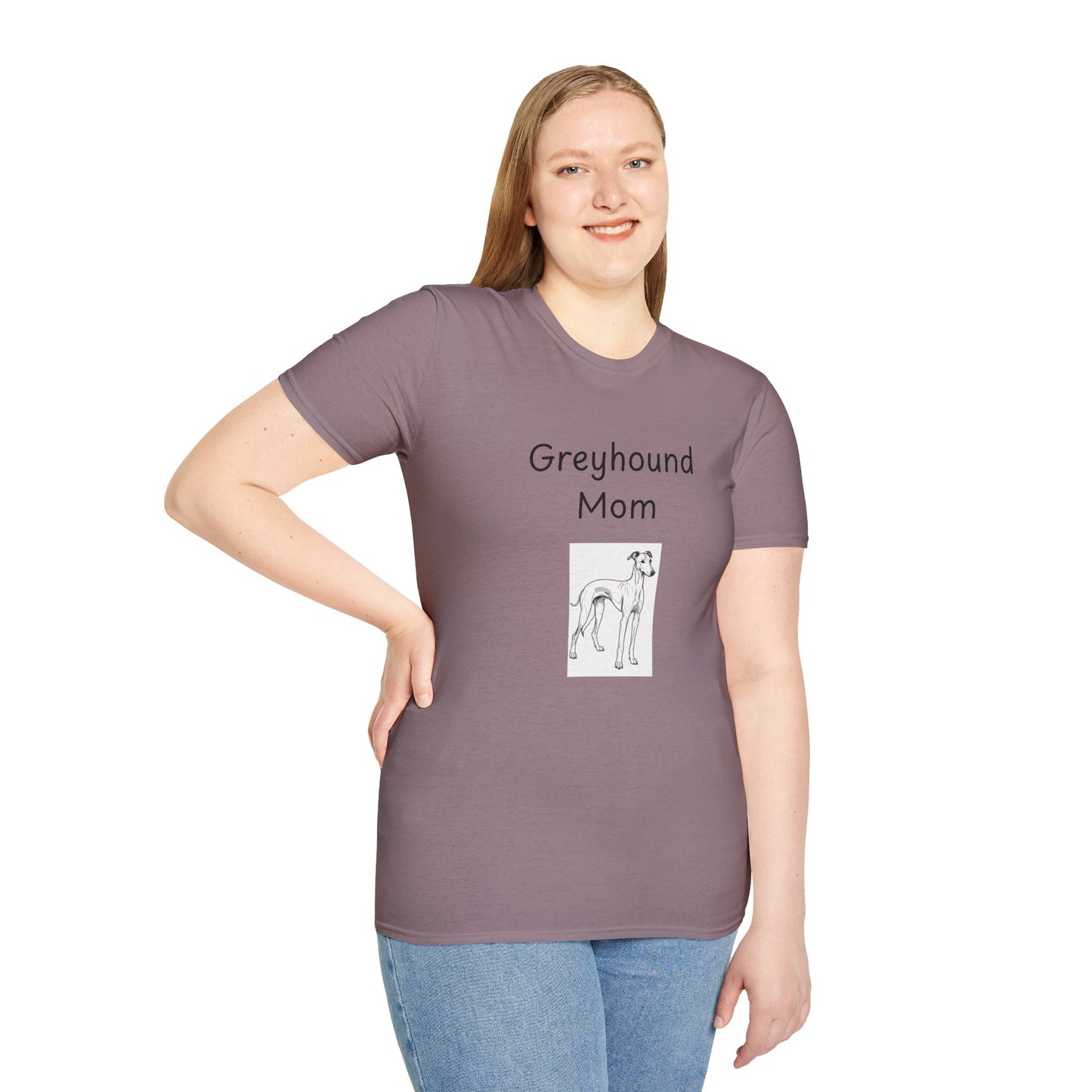 Unisex T-Shirt - "Greyhound Mom" - Dog Owner Tee