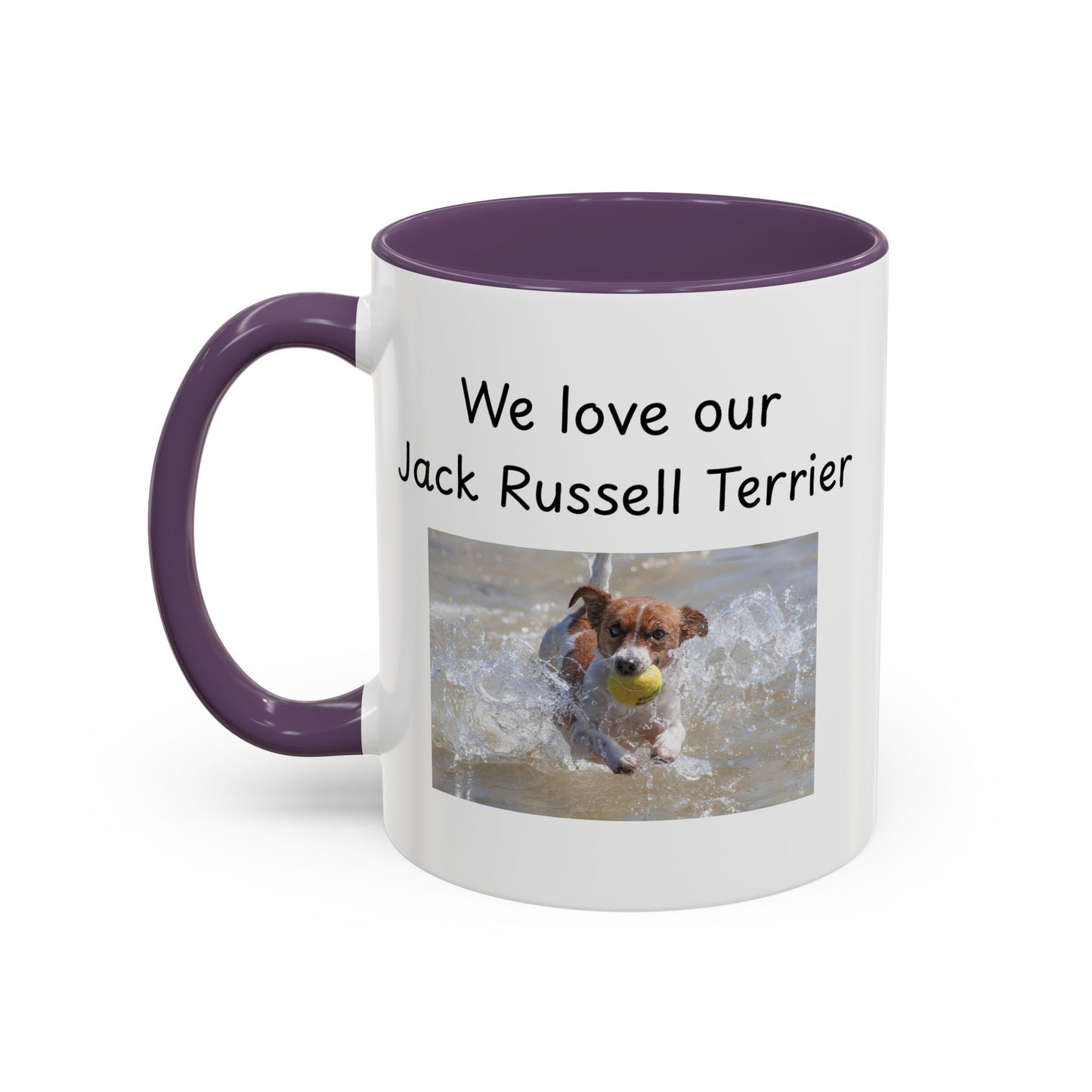 Ceramic Mug - "We Love Our Jack Russell Terrier"