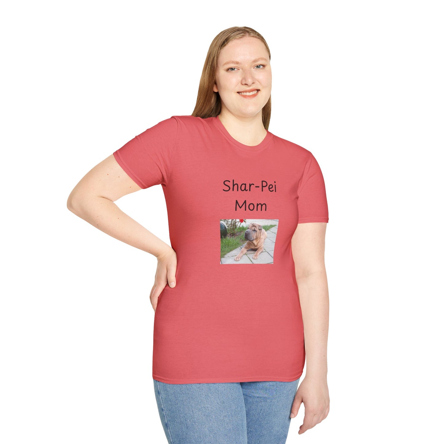 Unisex T-Shirt - "Shar-Pei Mom" - Dog Owner Tee
