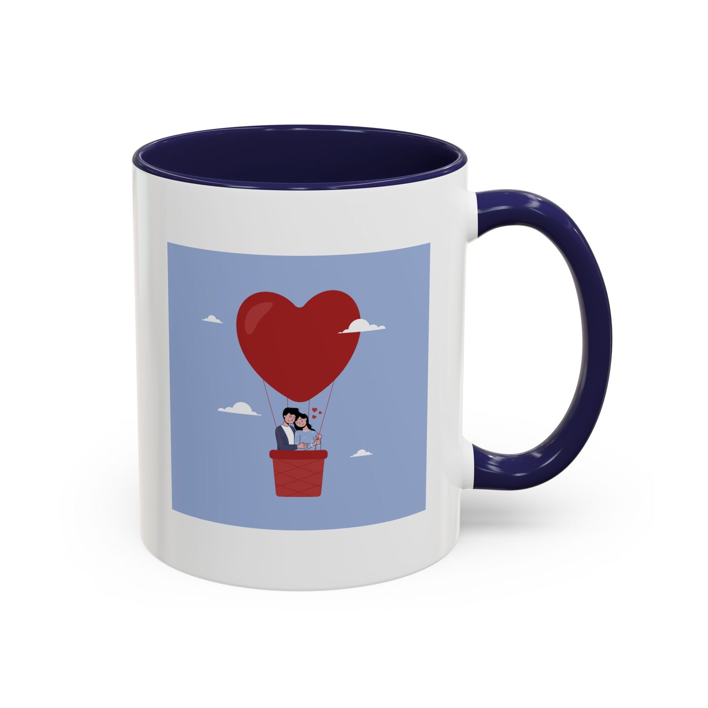 Hot Air Balloon Couple 'Show Your Love' Coffee Mug
