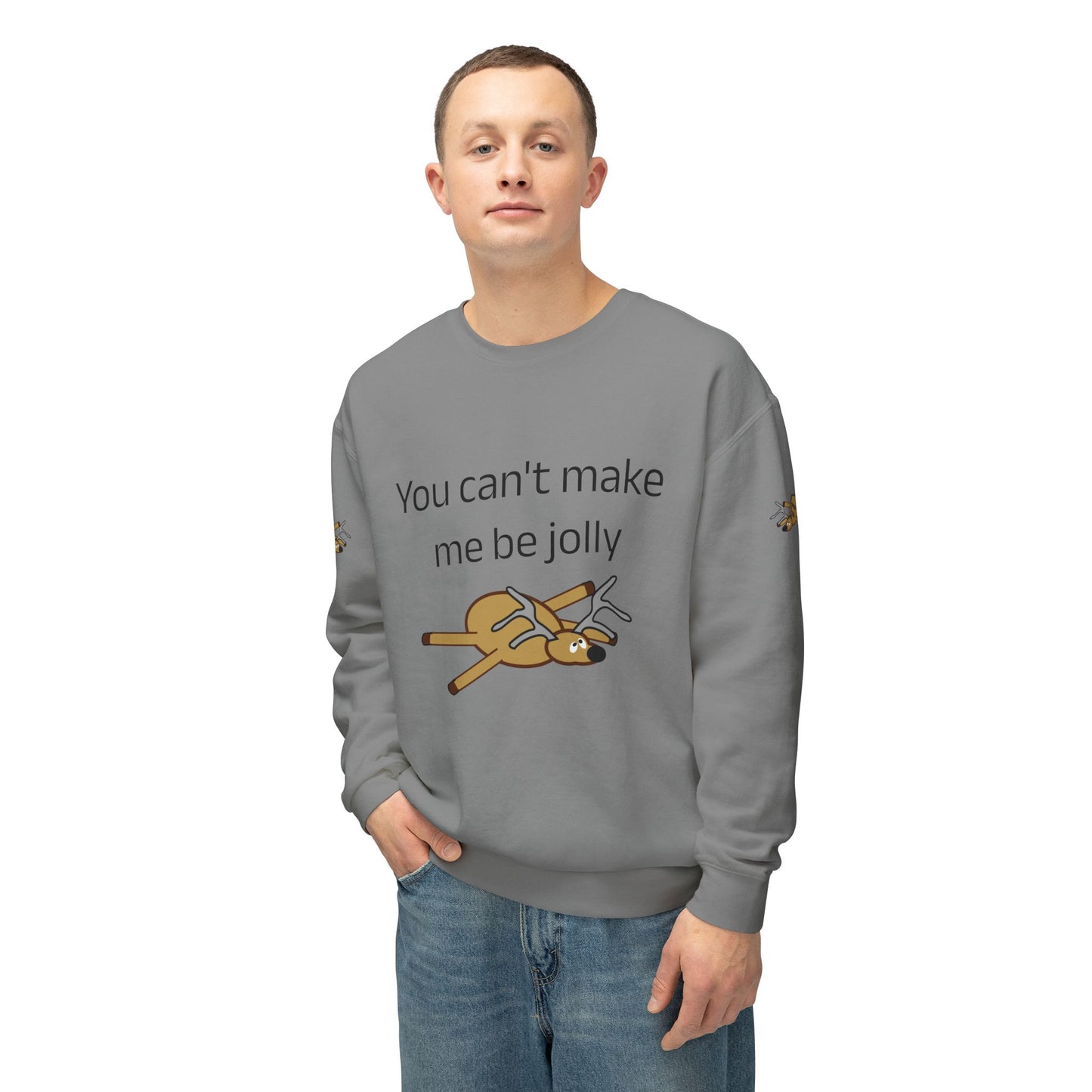 Weihnachtspullover – „Du kannst mich nicht zum Fröhlichsein zwingen“