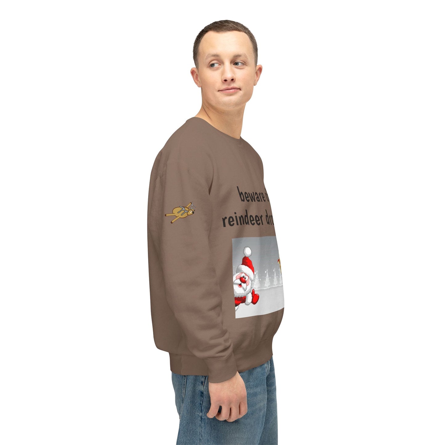 Weihnachtspullover – „Vorsicht vor Rentierkot!“