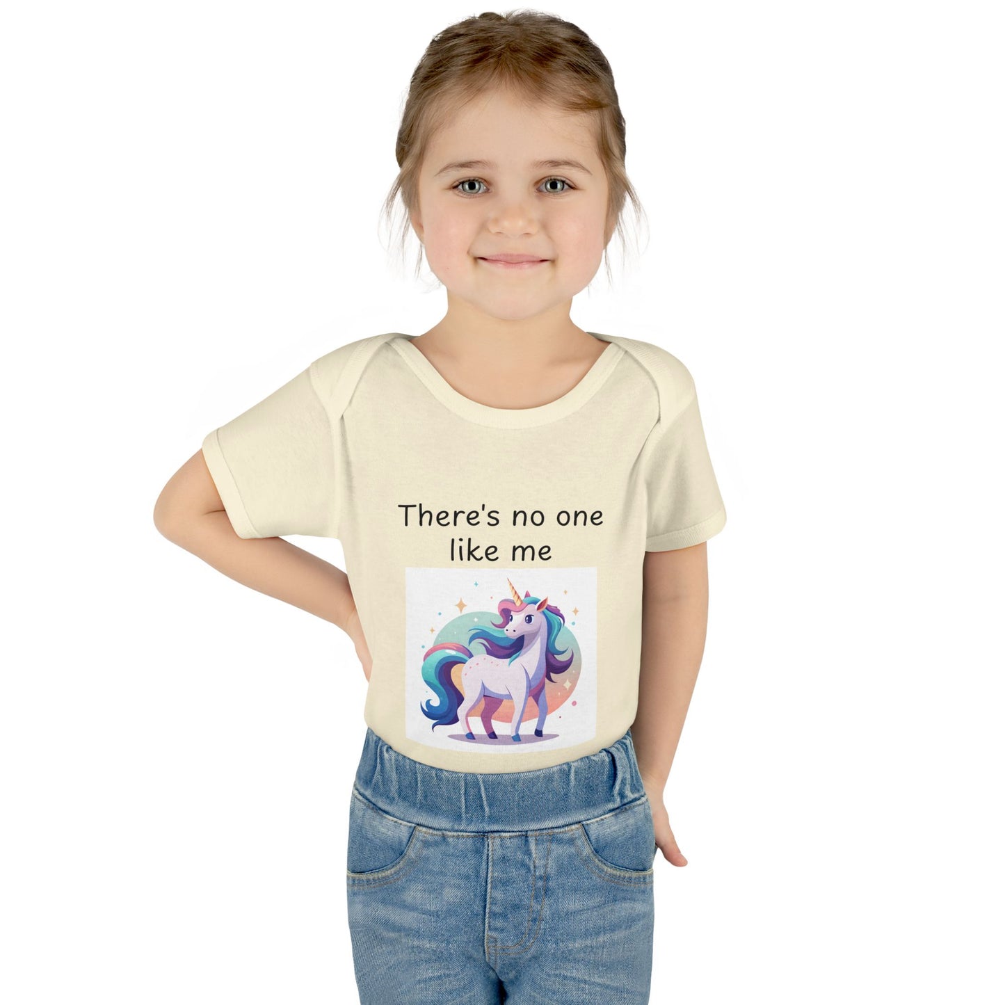 Infant/Toddler Bodysuit - "There's No One Like Me" Unicorn Top