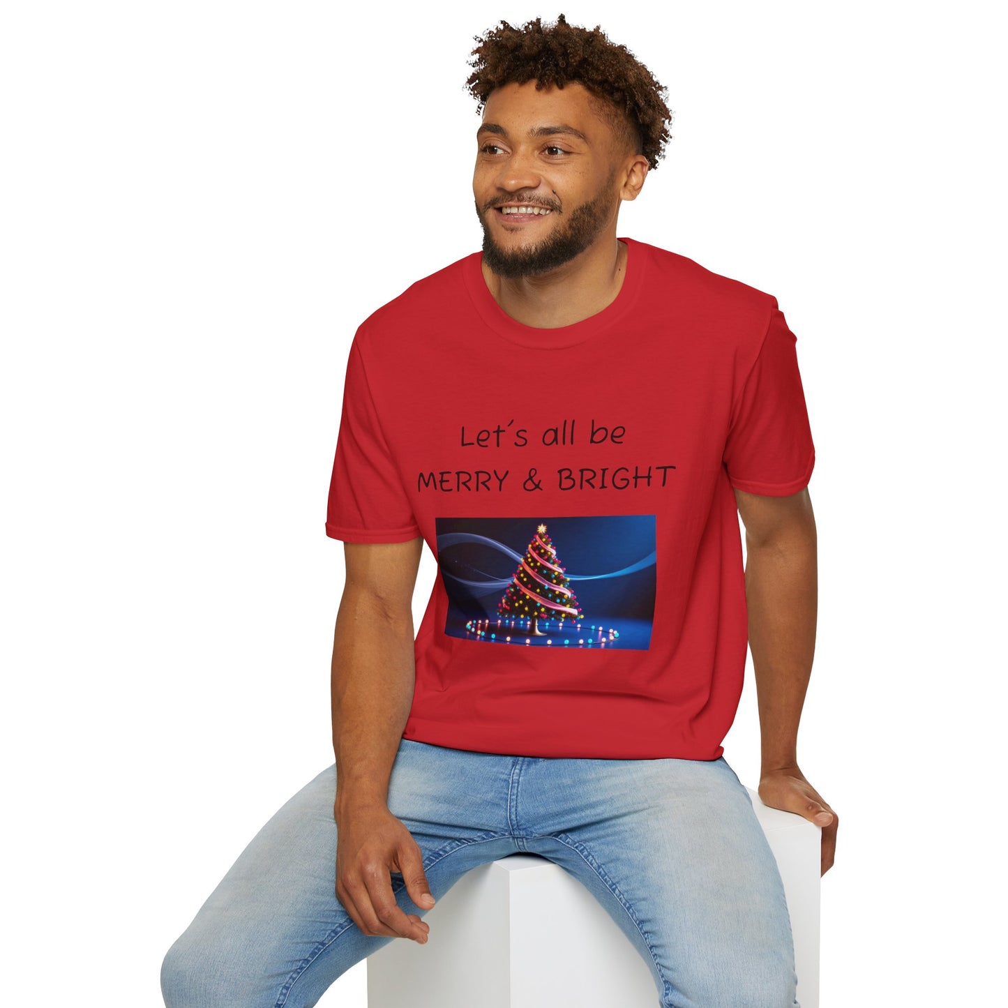 Christmas Tee - "Let's All Be MERRY & BRIGHT"