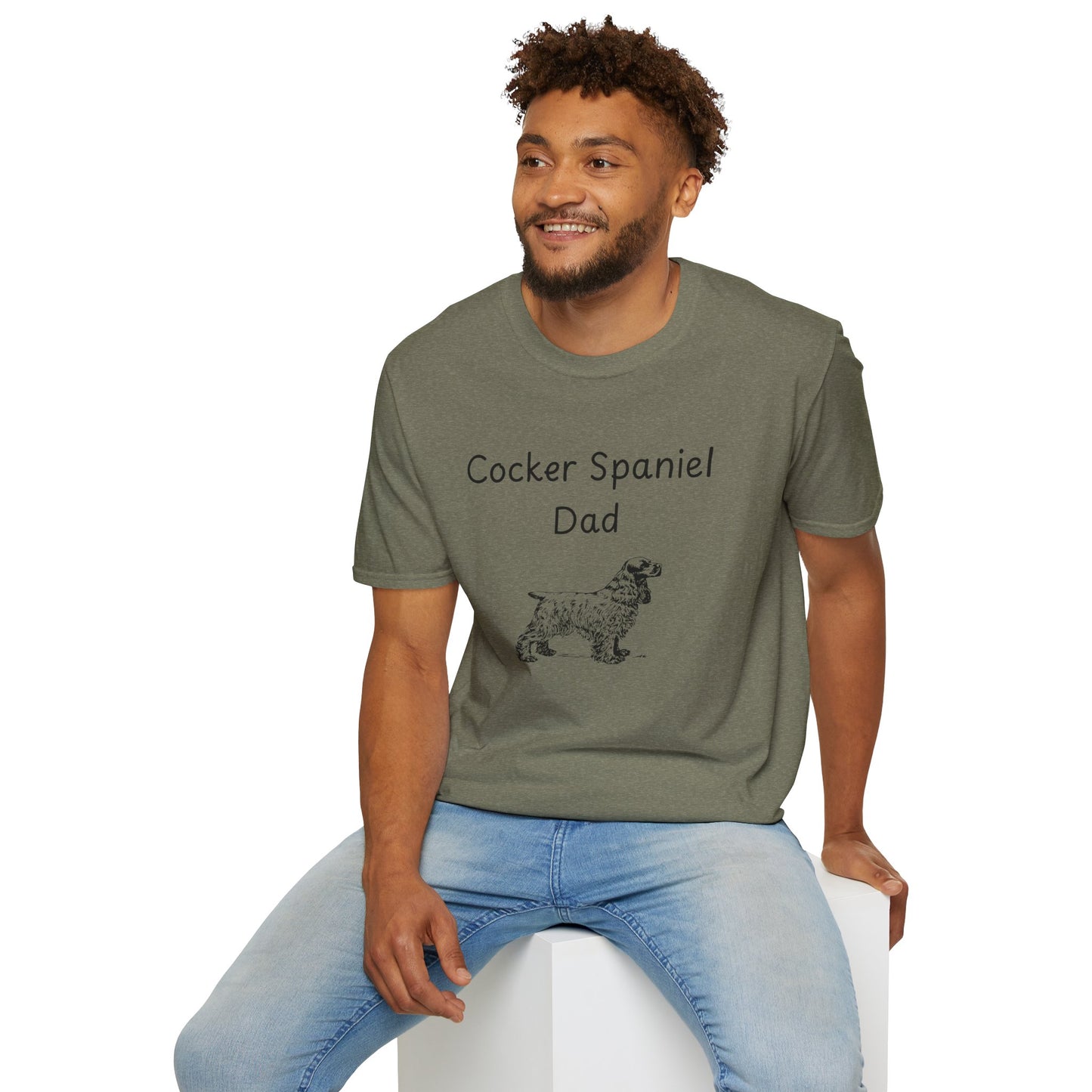 Unisex T-Shirt - "Cocker Spaniel Dad" - Dog Owner Tee