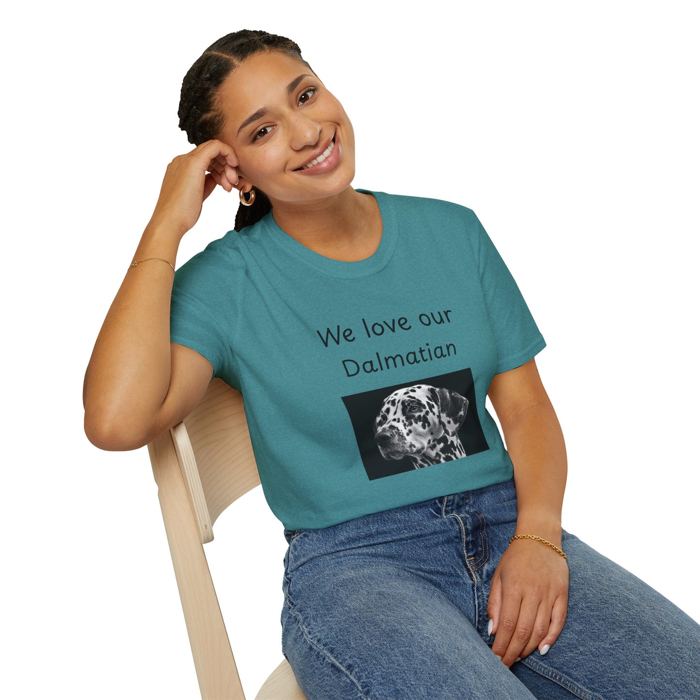 Unisex T-Shirt - "We Love Our Dalmatian" - Dog Owner Tee
