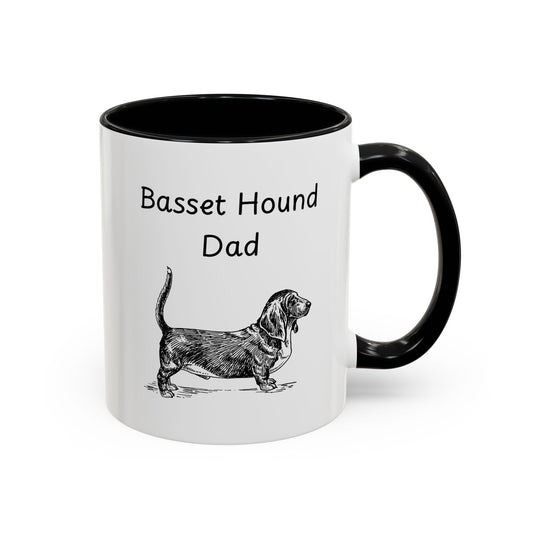 Ceramic Mug - "Basset Hound Dad"