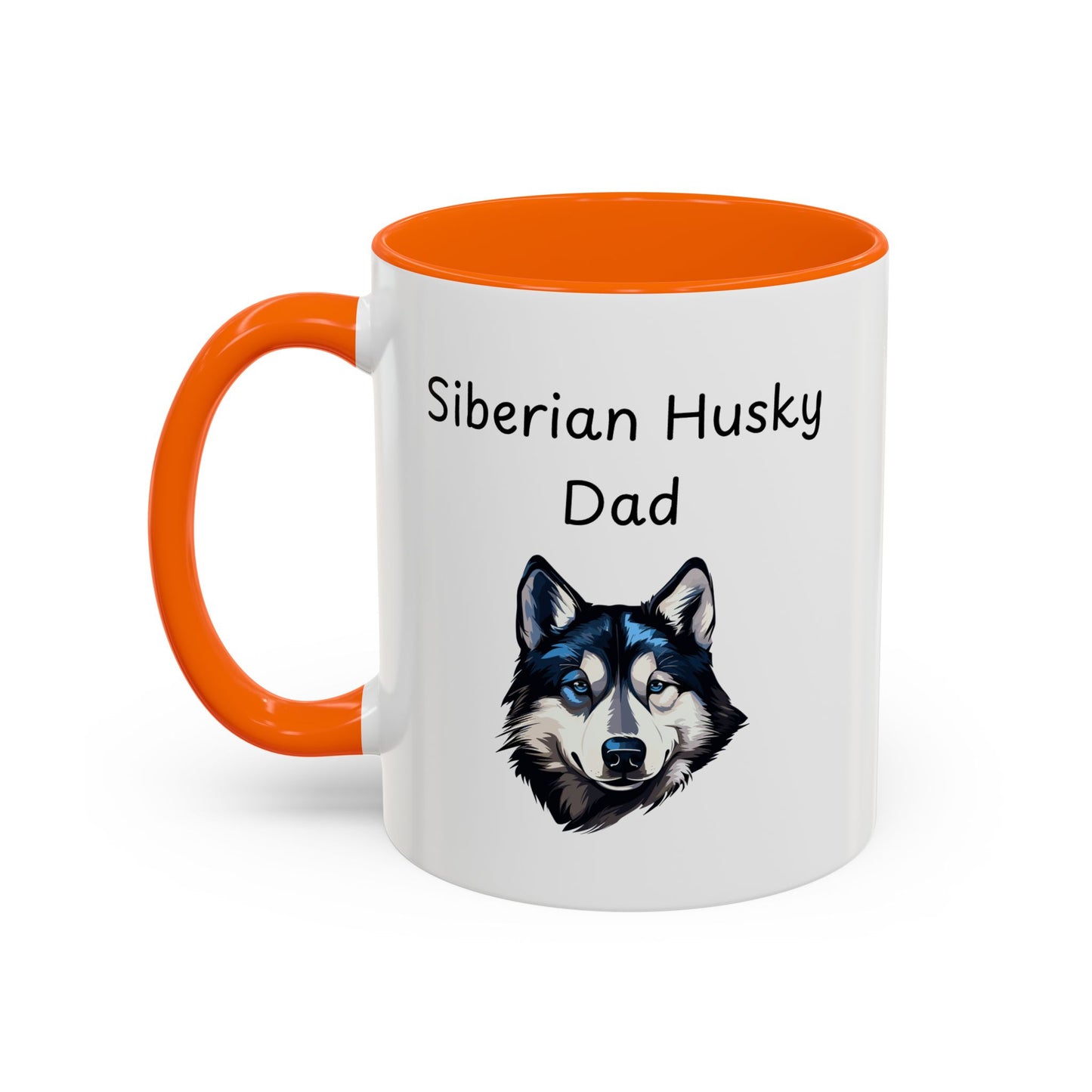 Ceramic Mug - "Siberian Husky Dad"