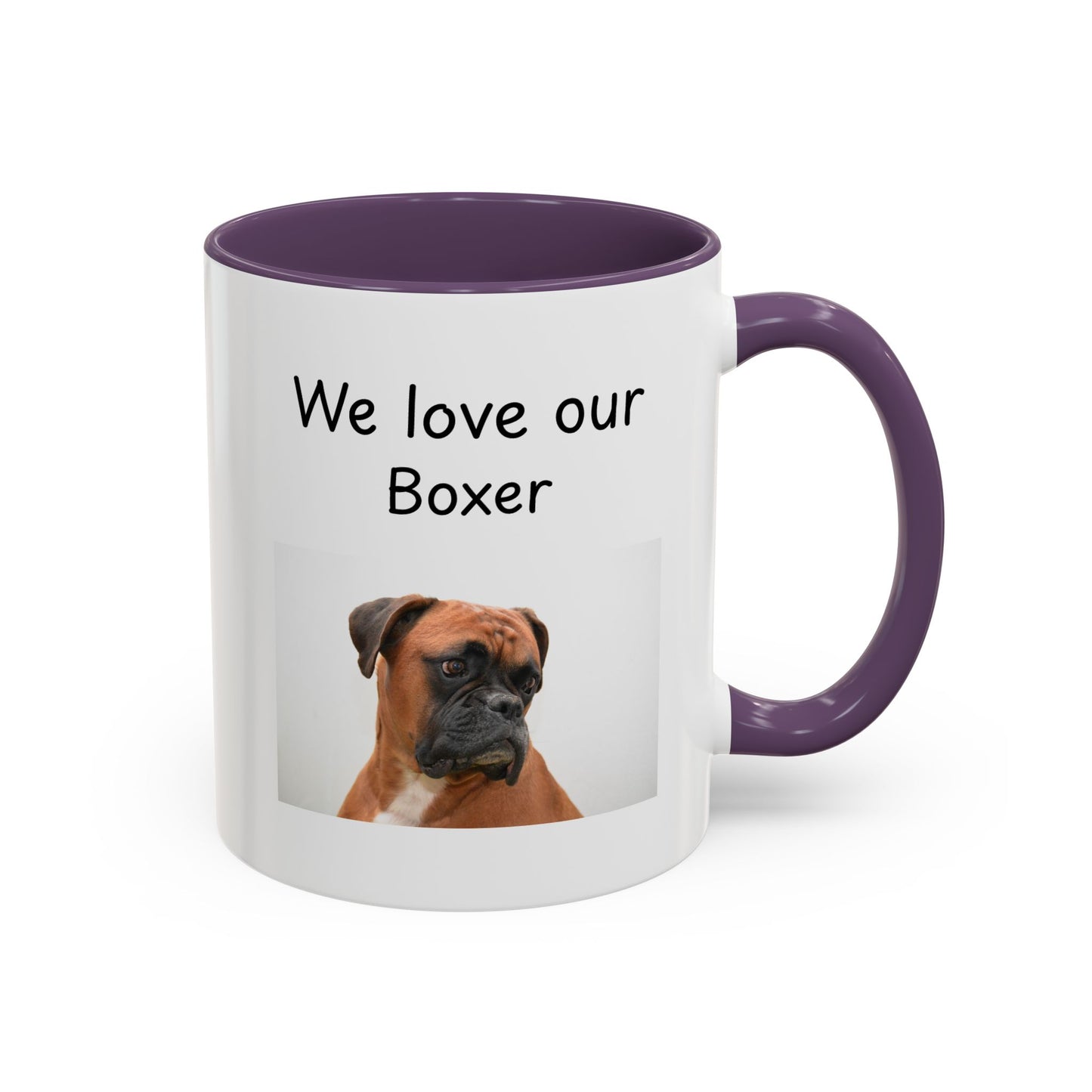 Ceramic Mug - "We Love Our Boxer"