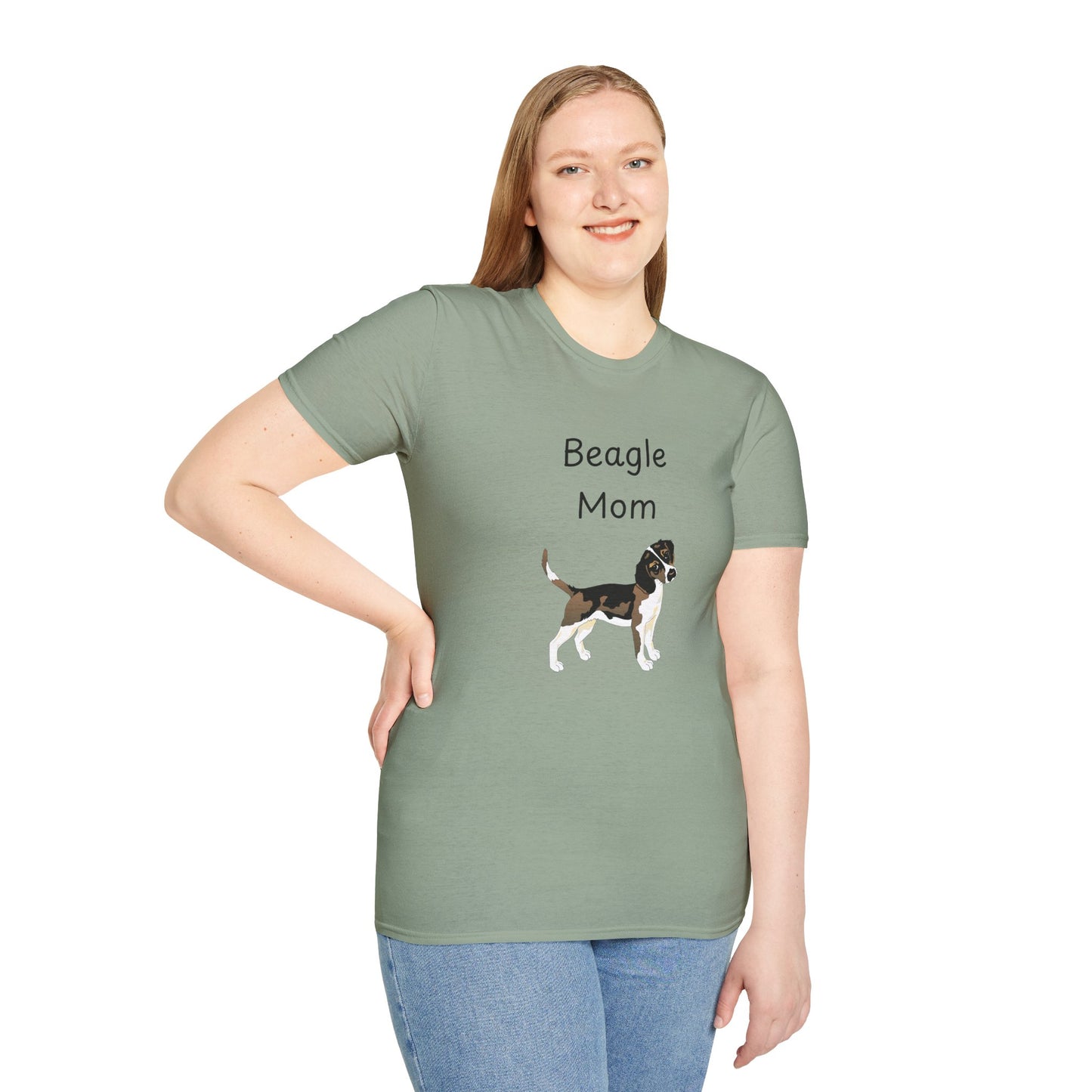 Unisex T-Shirt - "Beagle Mom" - Dog Owner Tee