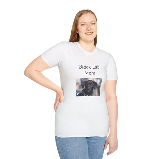 Unisex T-Shirt - "Black Lab Mom" - Dog Owner Tee