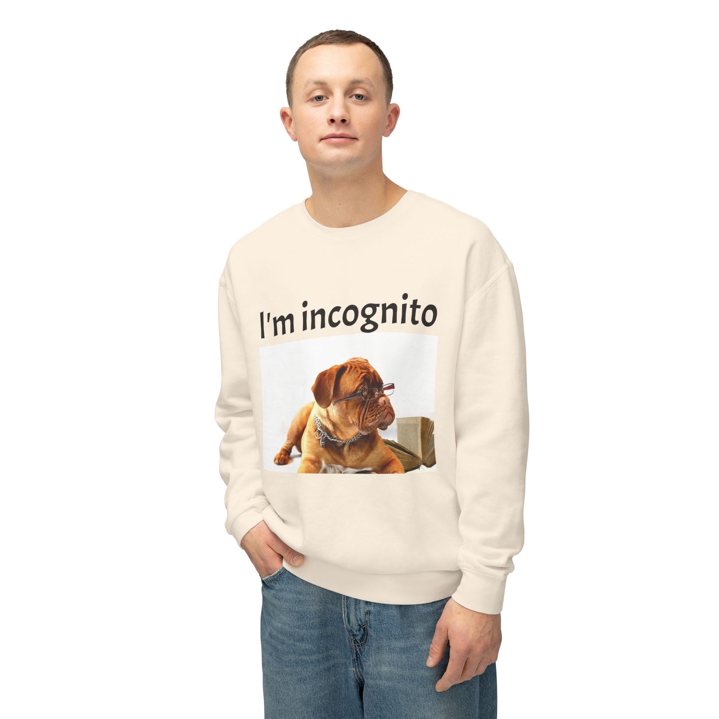 Unisex Lightweight Sweatshirt - "I'm Incognito"