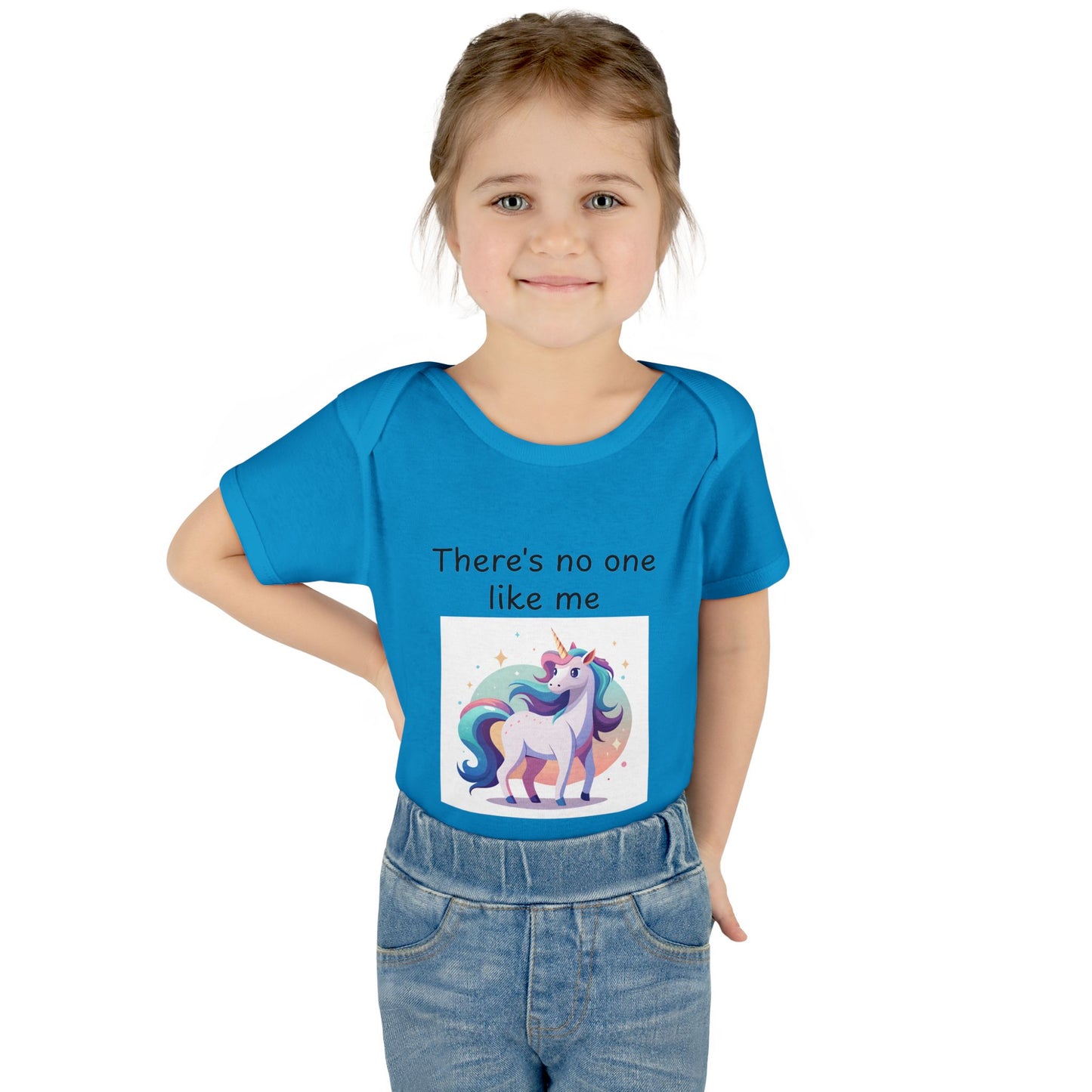 Infant/Toddler Bodysuit - "There's No One Like Me" Unicorn Top