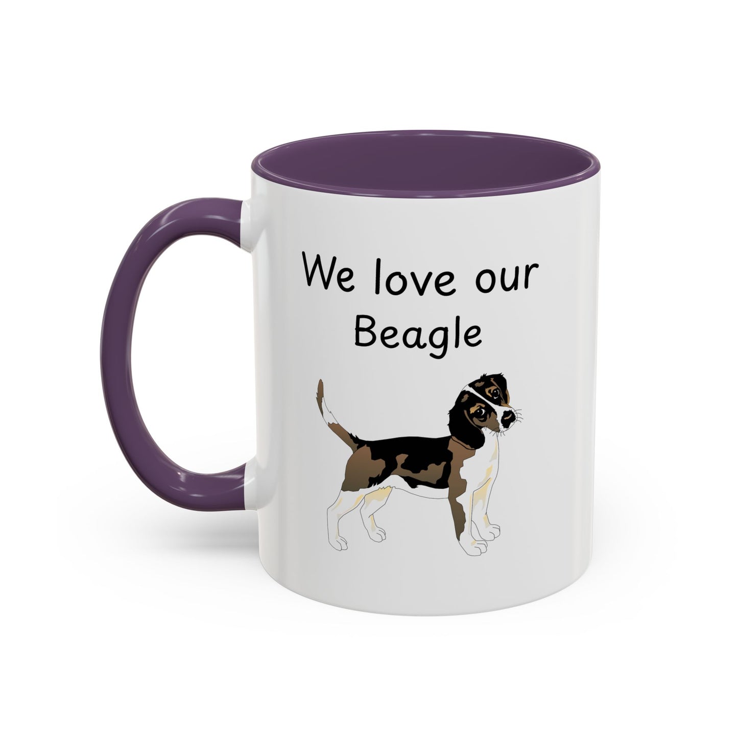 Ceramic Mug - "We Love Our Beagle"