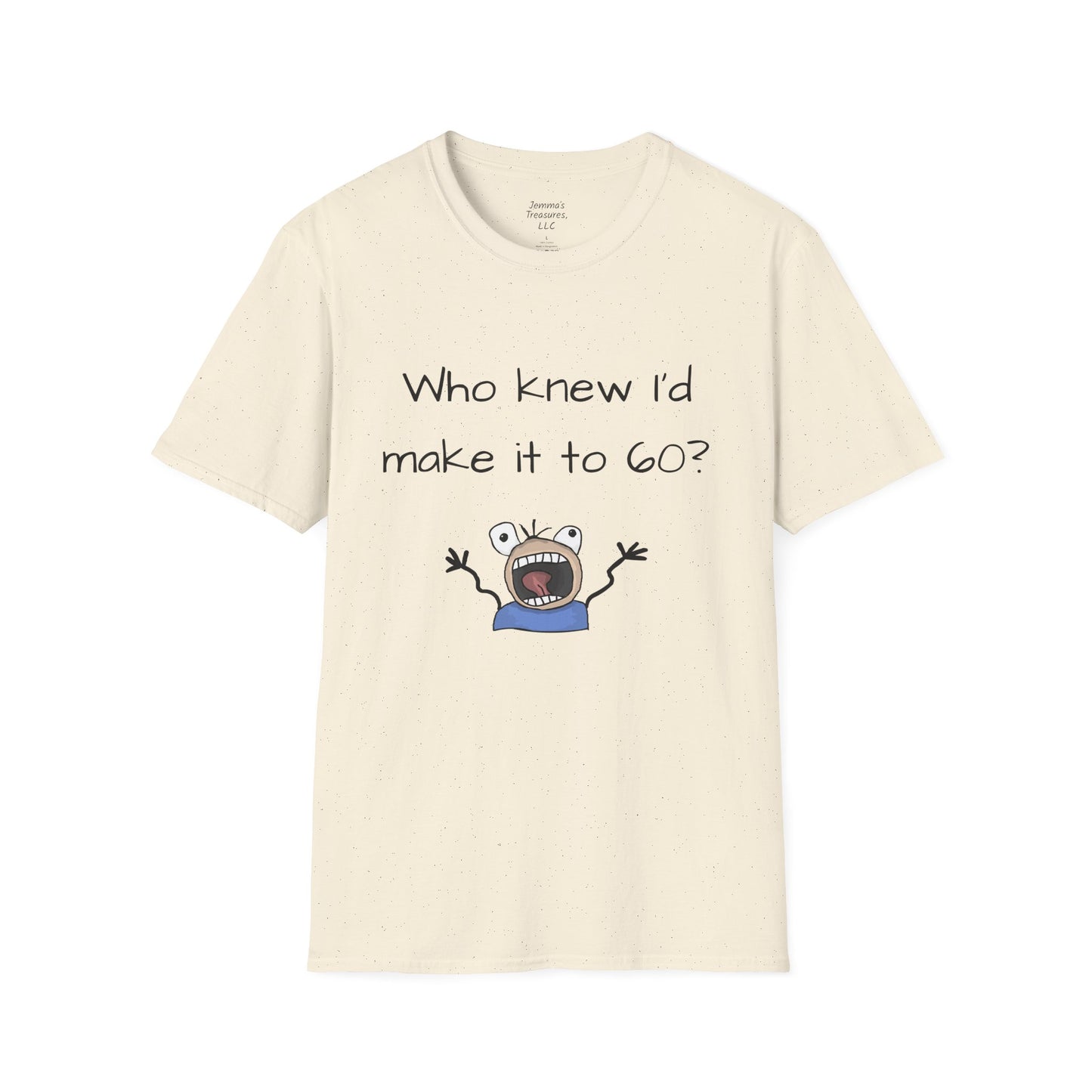 Unisex Sagtestyl T-hemp - 60ste Verjaarsdag